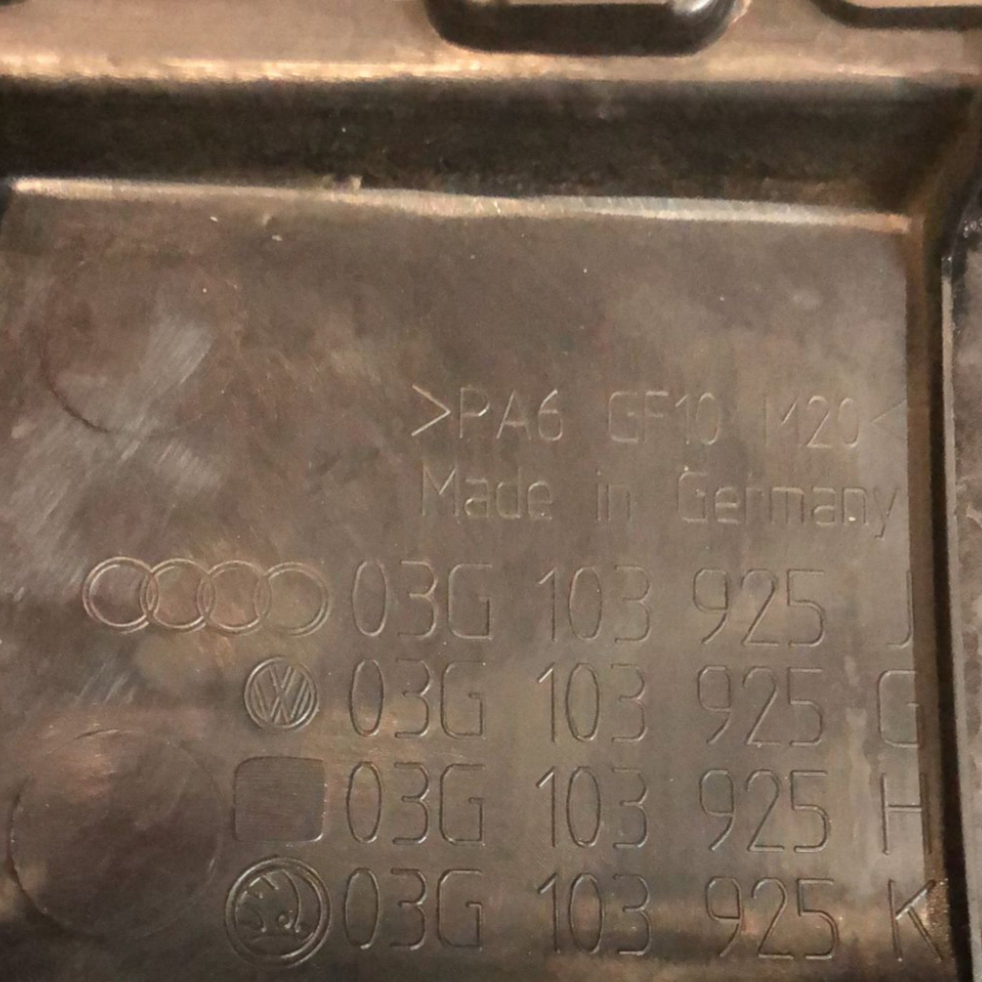 Carter / Coprimotore Volkswagen Golf V (2003 > 2008) cod:03G103925G - F&P CRASH SRLS - Ricambi Usati