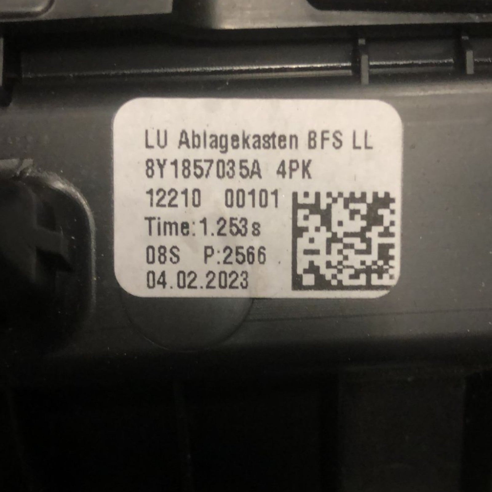 Cassetto Vano Porta Oggetti Audi A3 8Y (2020 >) cod:8Y1857035A - F&P CRASH SRLS - Ricambi Usati