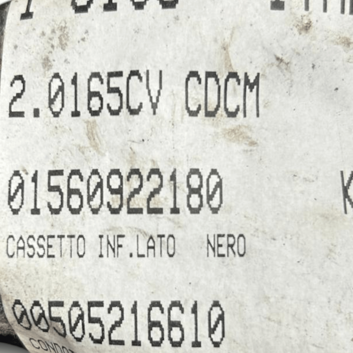 Cassetto / vano portaoggetti alfa romeo giulietta cod:01560922180 (2010 > 2020) - F&P CRASH SRLS - Ricambi Usati