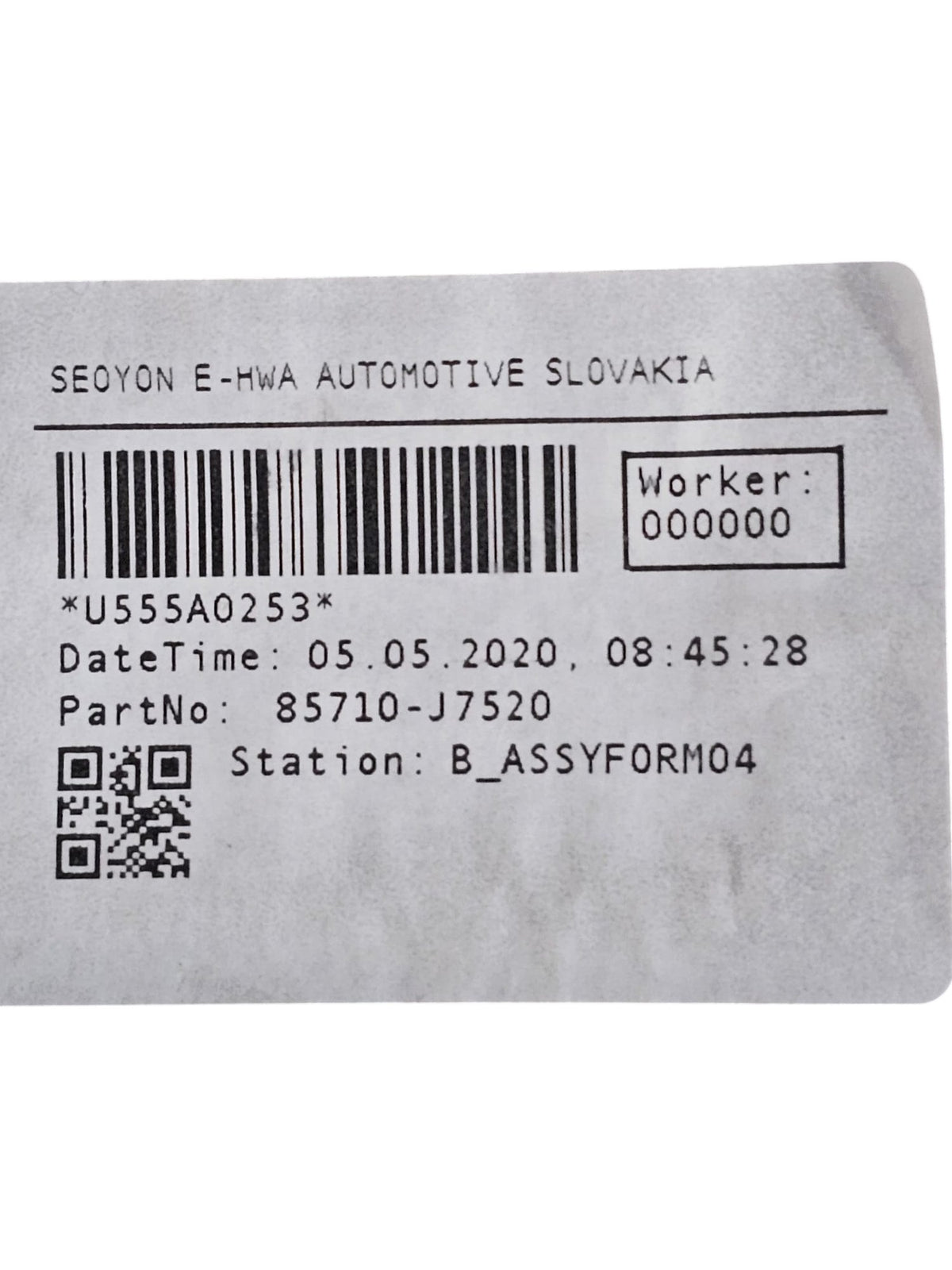 Cassetto / Vano Portaoggetti Bagagliaio + Triangolo d'Emergenza Cod:85710 - J7520 Kia Proceed (2019 - >) - F&P CRASH SRLS - Ricambi Usati