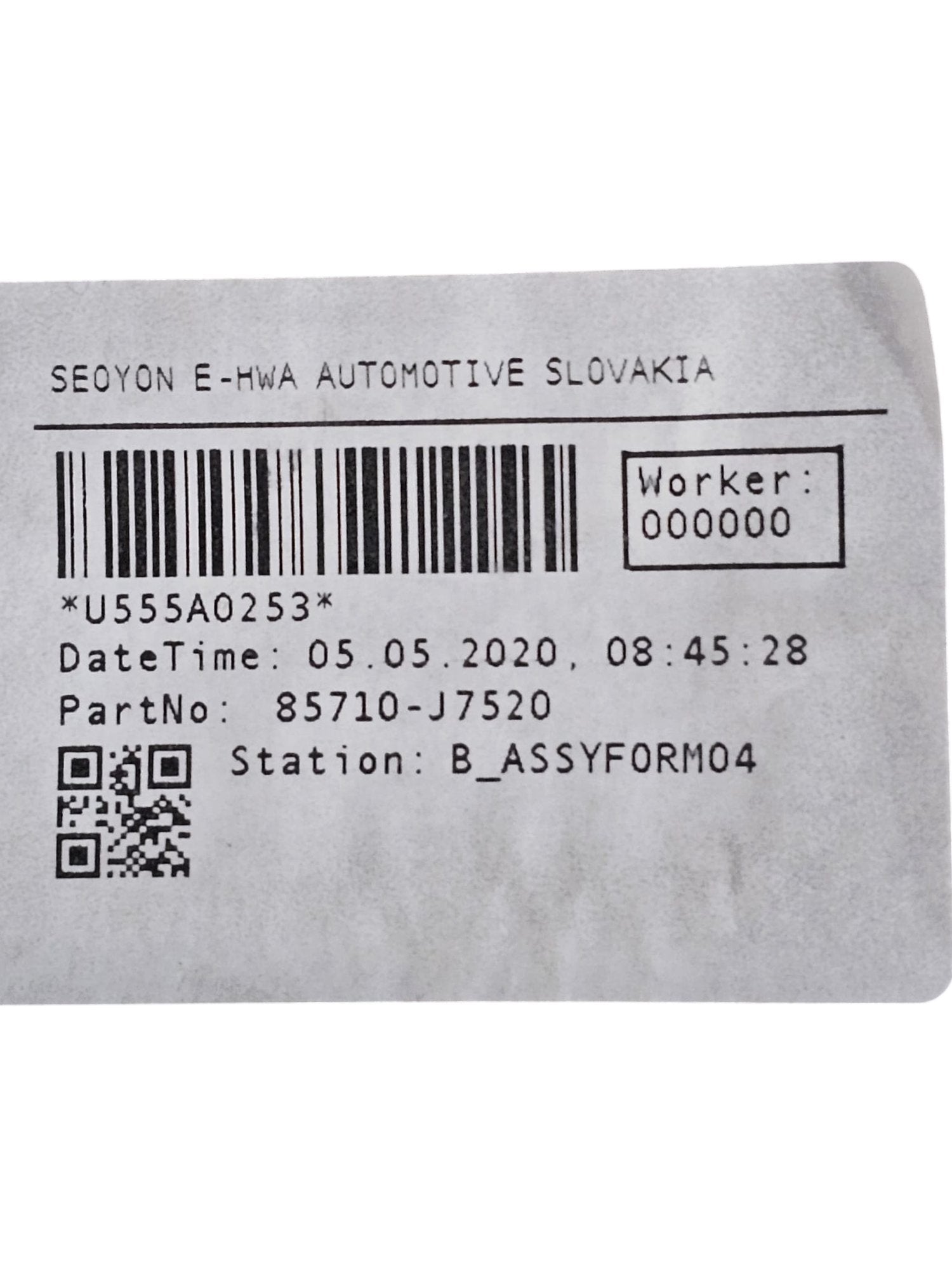 Cassetto / Vano Portaoggetti Bagagliaio + Triangolo d'Emergenza Cod:85710 - J7520 Kia Proceed (2019 - >) - F&P CRASH SRLS - Ricambi Usati