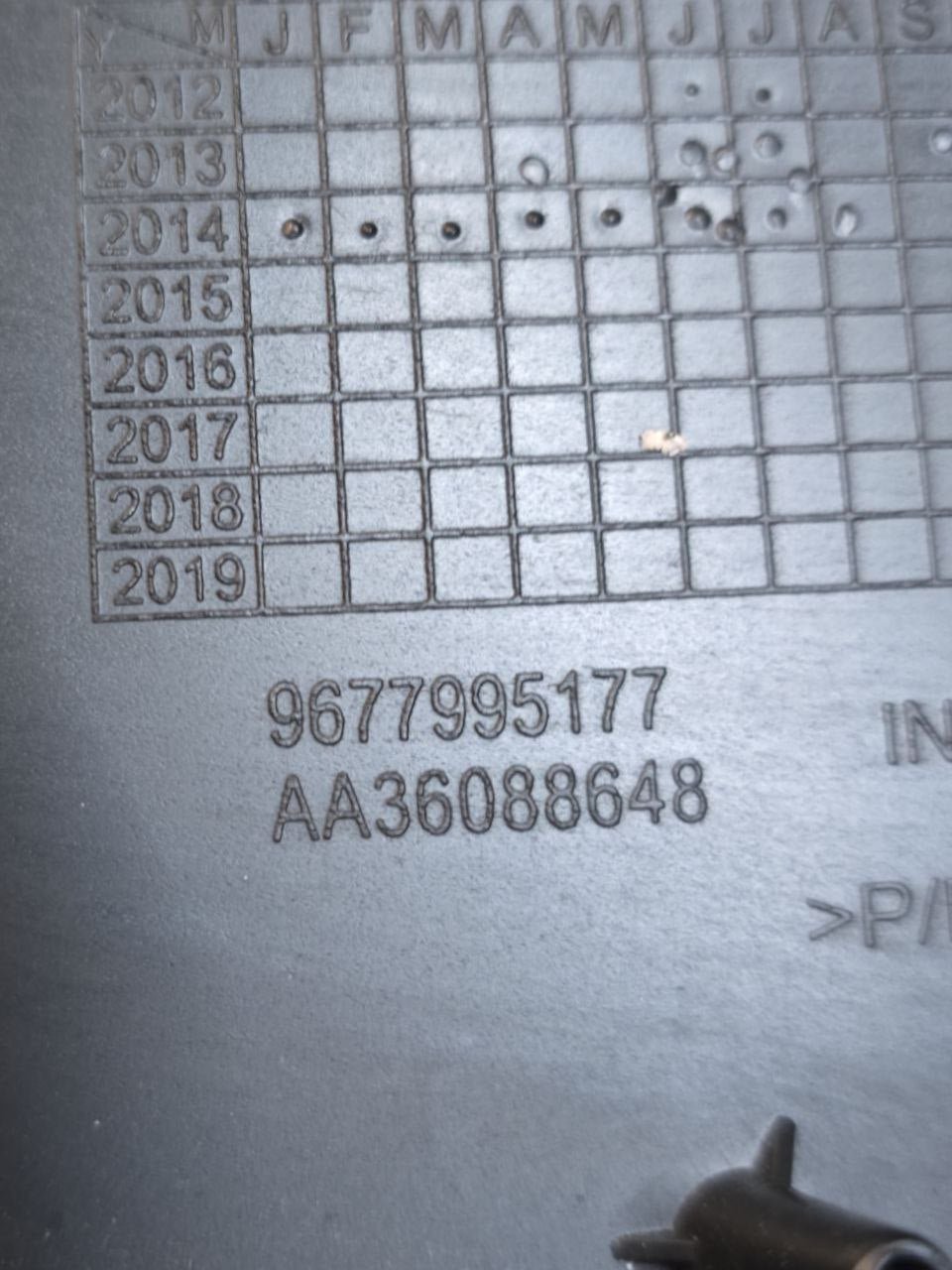 Cassetto / Vano Portaoggetti Peugeot 308 ( 2007 - 2014 ) Cod : 9677995177 - F&P CRASH SRLS - Ricambi Usati