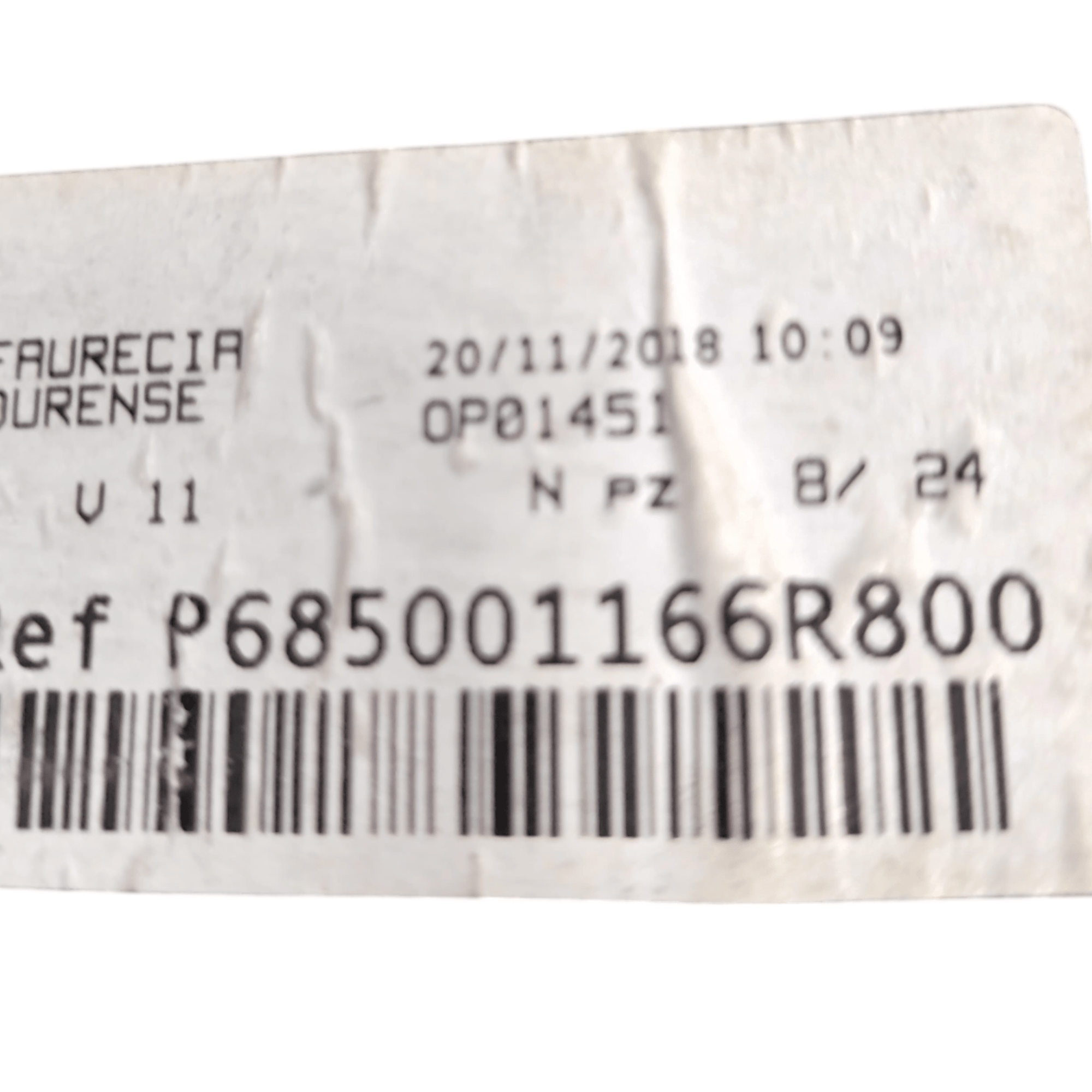 Cassetto / Vano Portaoggetti Renault Megane IV COD: P685001166R (2015>) - F&P CRASH SRLS - Ricambi Usati