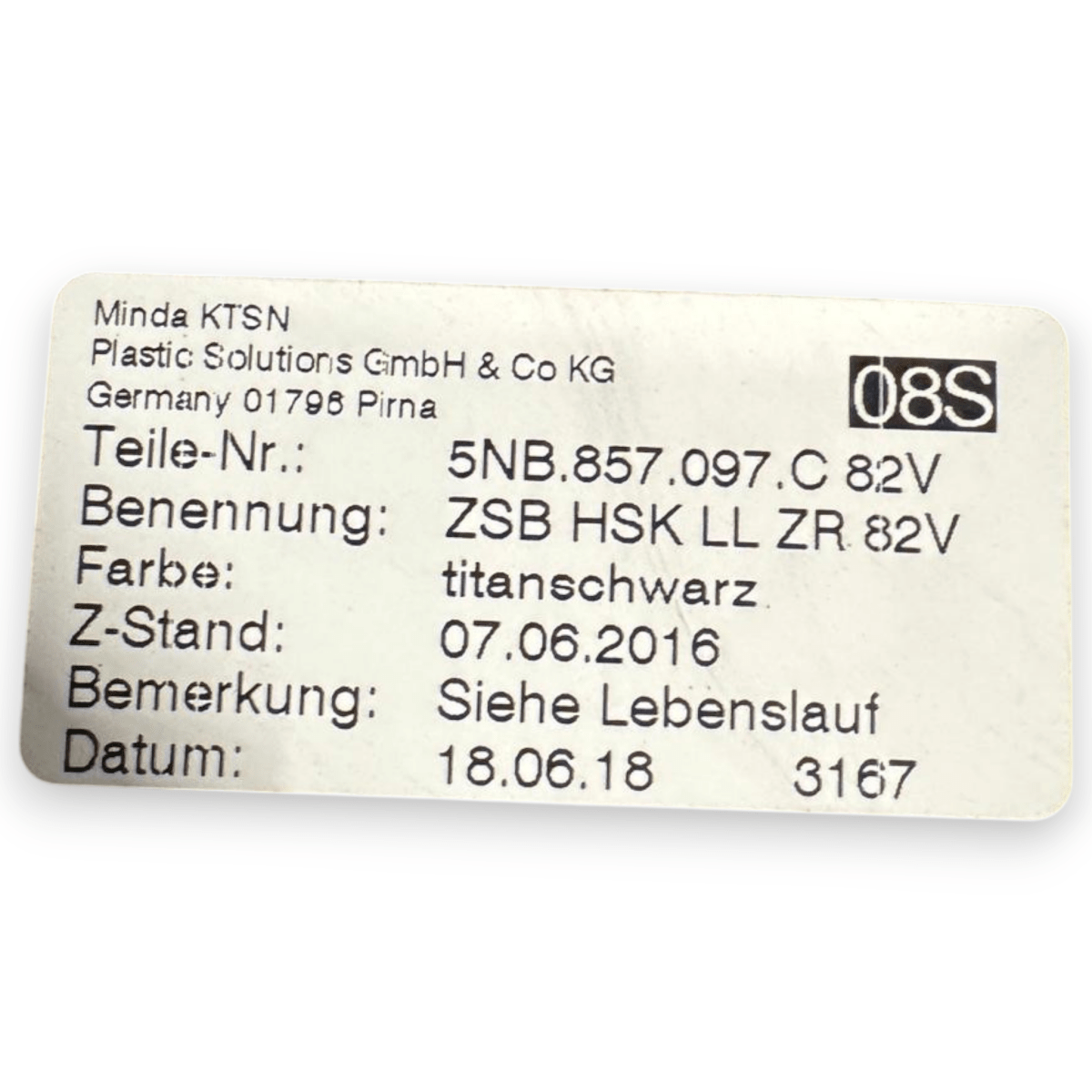 Cassetto / vano portaoggetti Volkswagen Tiguan II cod.5NB857097 (2016 - 2024) - F&P CRASH SRL - Ricambi Usati