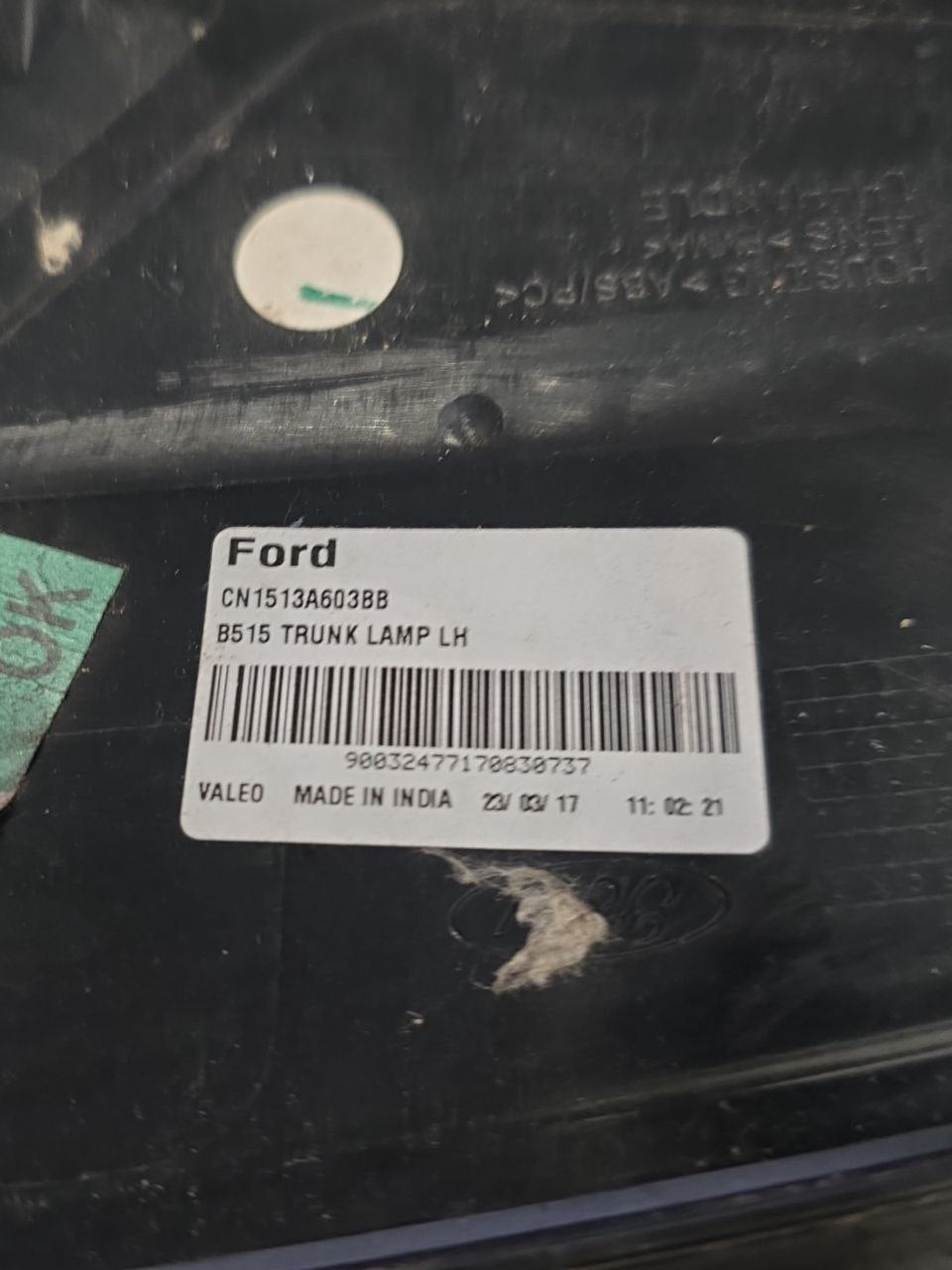 CATARIFRANGENTE POSTERIORE SINISTRO FORD ECOSPORT (2012>) Cod : CN1513A603BB - F&P CRASH SRLS - Ricambi Usati