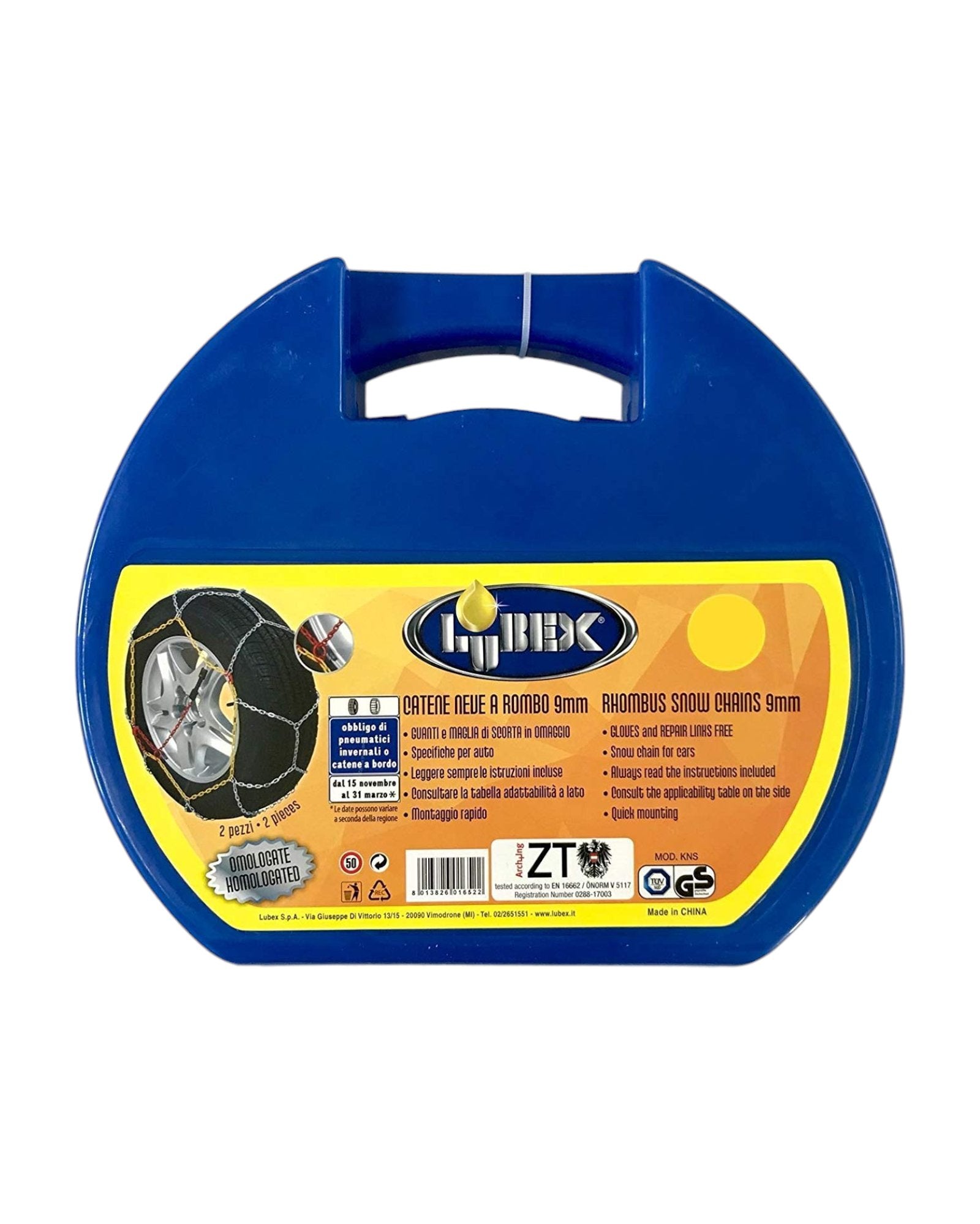 Catene Da Neve Omologate 9 mm Gruppo 4 Lubex cod : 8374 - F&P CRASH SRLS - Ricambi Usati