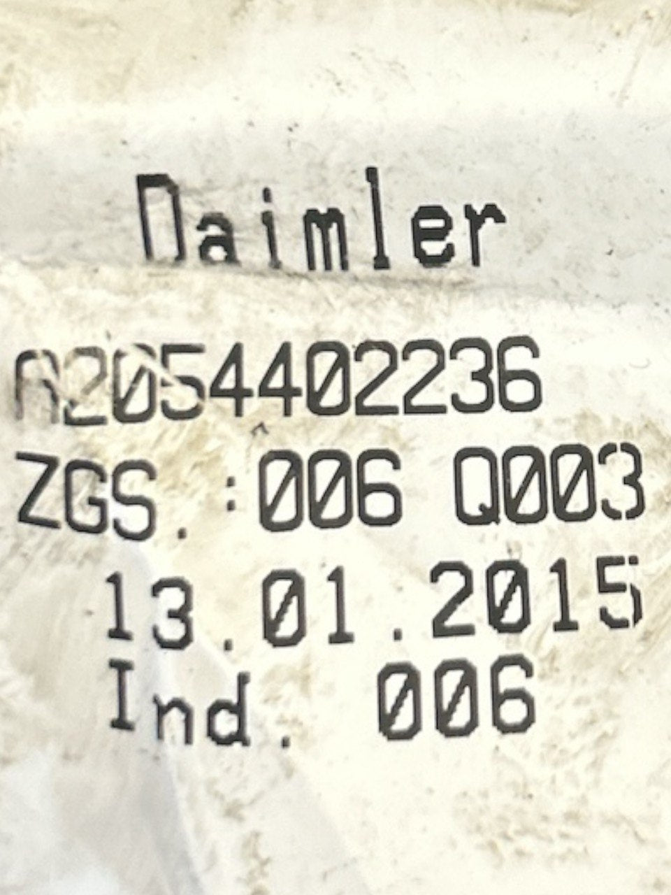 Cavo Batteria Mercedes Benz Classe C (W205) (2014 > 2021) cod.A2054401836 - F&P CRASH SRLS - Ricambi Usati