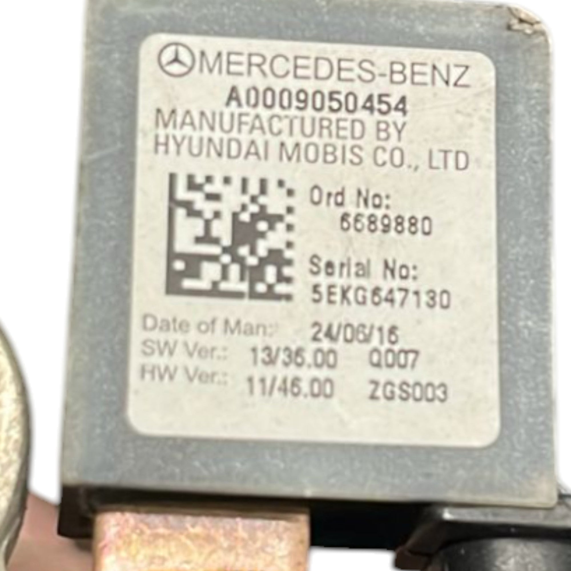 Cavo Batteria Negativo Mercedes Benz Classe C (W205) cod:A0009050454 (2014 >2021) - F&P CRASH SRLS - Ricambi Usati