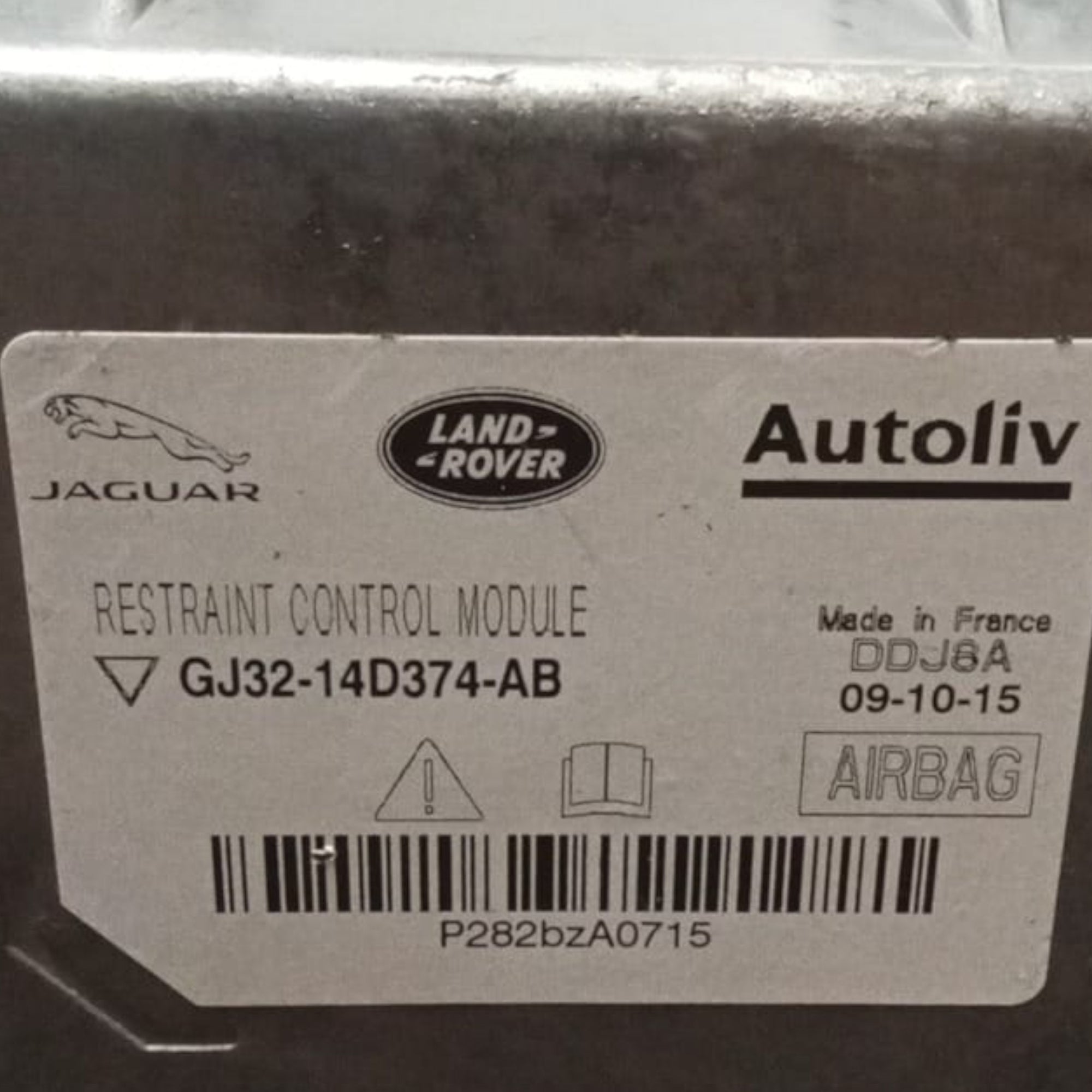 central de coussin d'air land rover evoque l538 cod . gj32-14d374-ab (2011 >2018) 