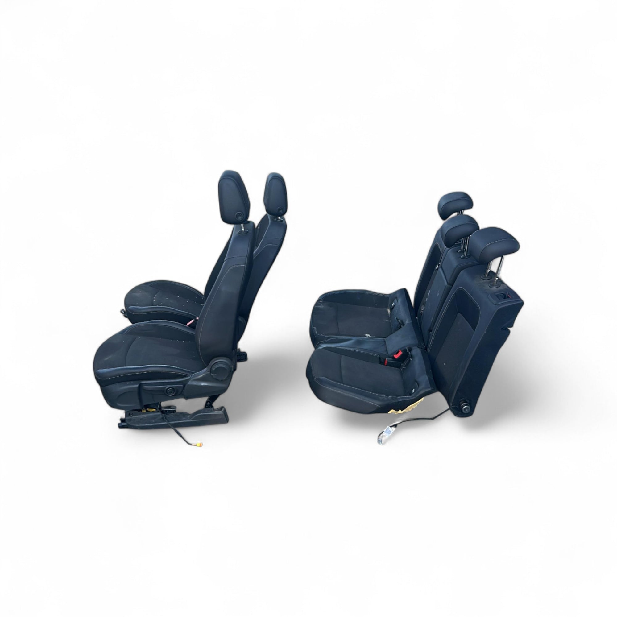 Polsterung / Sitze aus schwarzem Leder und Stoff Opel Astra K (2015 > 2021) 