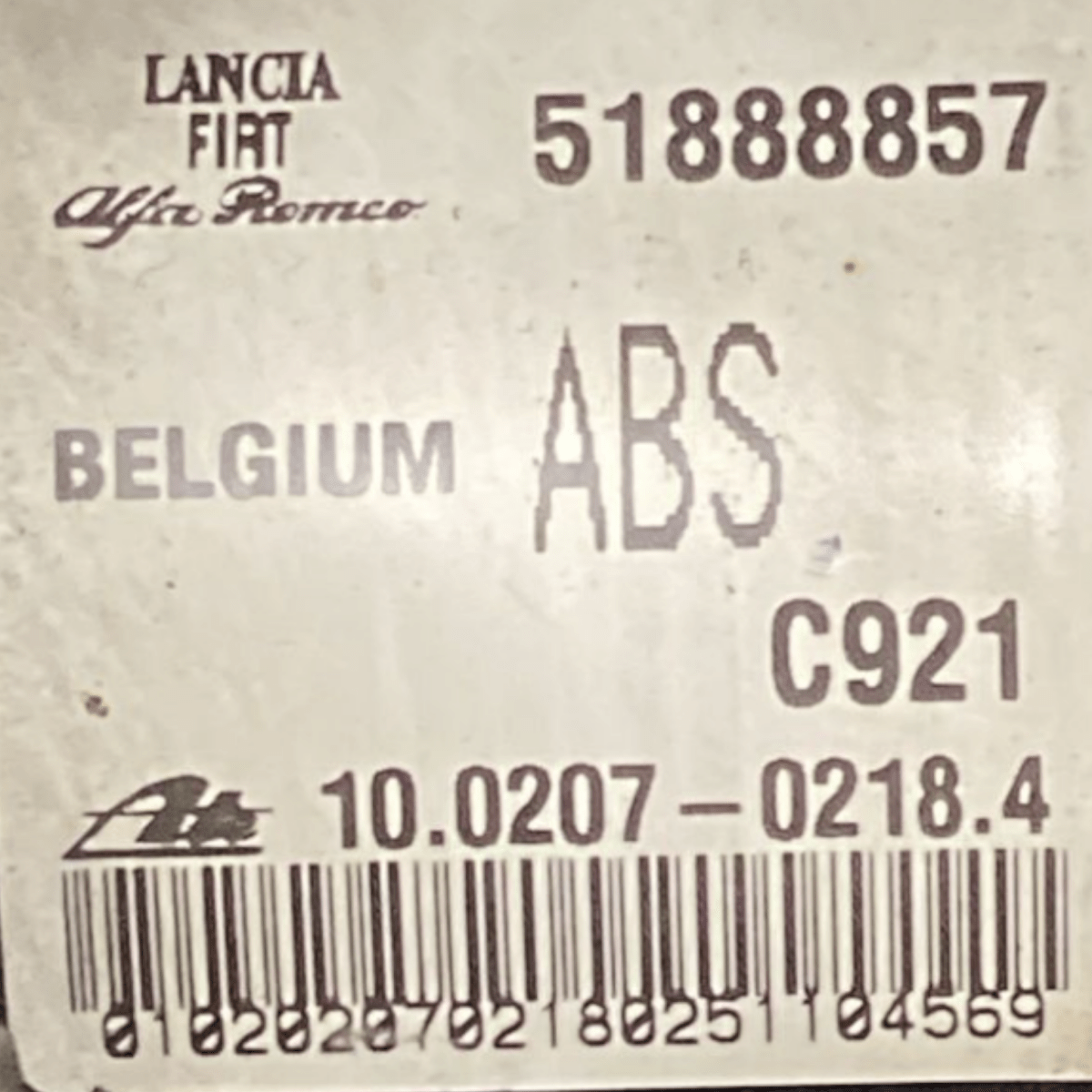 ceentralina pompa abs fiat doblò 1.3 diesel cod:51888857 (2009 - 2022) - F&P CRASH SRLS - Ricambi Usati