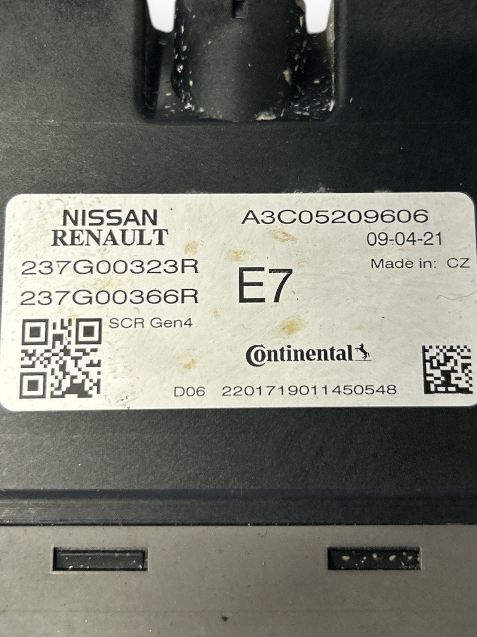 Centralina ADBlue Dacia Duster I 1.5 Diesel (2010 > 2017) cod.237G00323R - F&P CRASH SRLS - Ricambi Usati