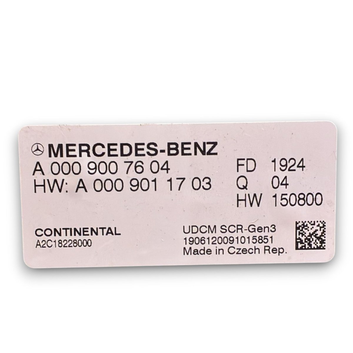 Centralina adblue mercedes benz sprinter w907 / 910 cod . a0009007604 (2018 >) - F&P CRASH SRL - Ricambi Usati