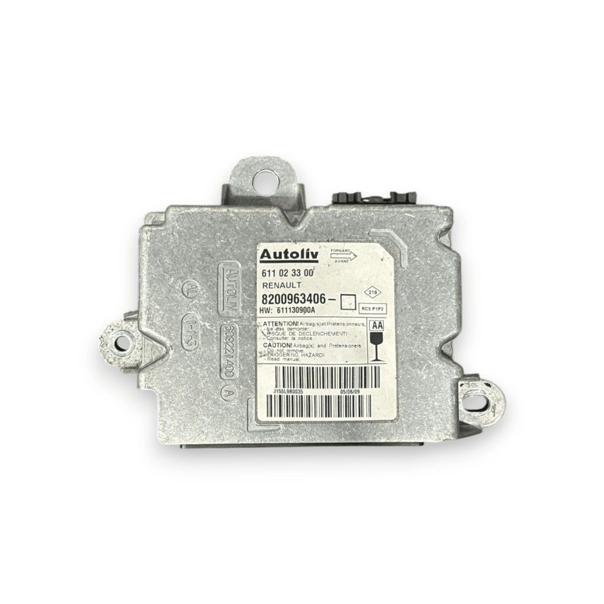 Centralina airabg renault clio III cod:8200963406 (2005 - 2013) - F&P CRASH SRL - Ricambi Usati