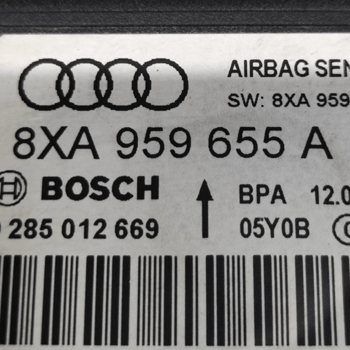 Centralina airbag audi a1 8x cod: 8xa959655a (2010 - 2018) - F&P CRASH SRLS - Ricambi Usati