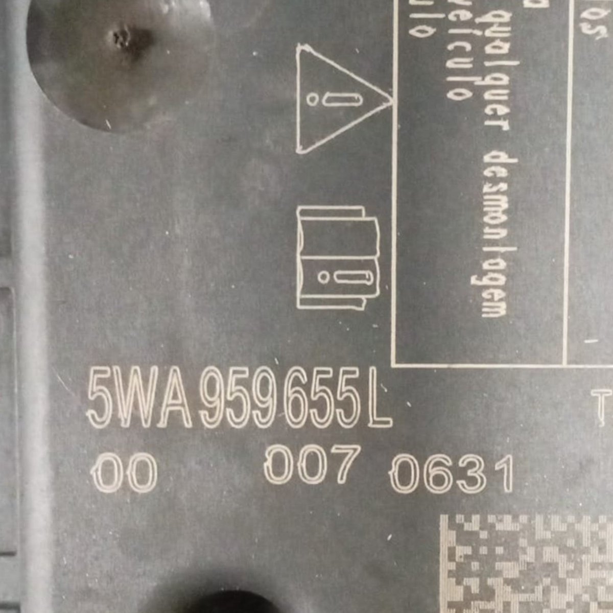 Centralina airbag audi a3 8v cod . 5wa959655l (2012 > 2020) - F&P CRASH SRL - Ricambi Usati
