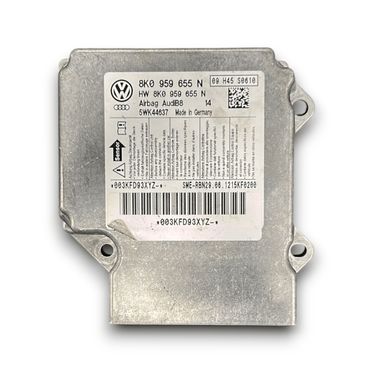 Centralina airbag audi a4 b8 cod:8k0959655n (2007 > 2016) - F&P CRASH SRL - Ricambi Usati