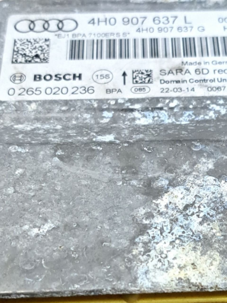 Centralina airbag Audi A8 4H (2009 - 2018) COD:4H0907637L - F&P CRASH SRLS - Ricambi Usati