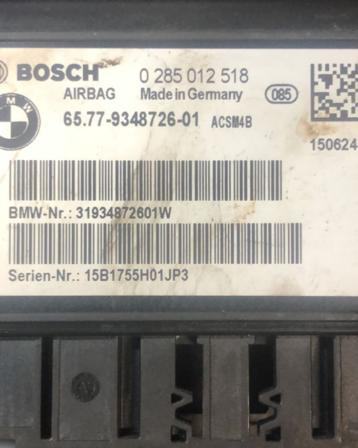 Centralina AirBag Bmw Serie 1 F20 (2011 > 2019) cod:0285012518 - F&P CRASH SRLS - Ricambi Usati