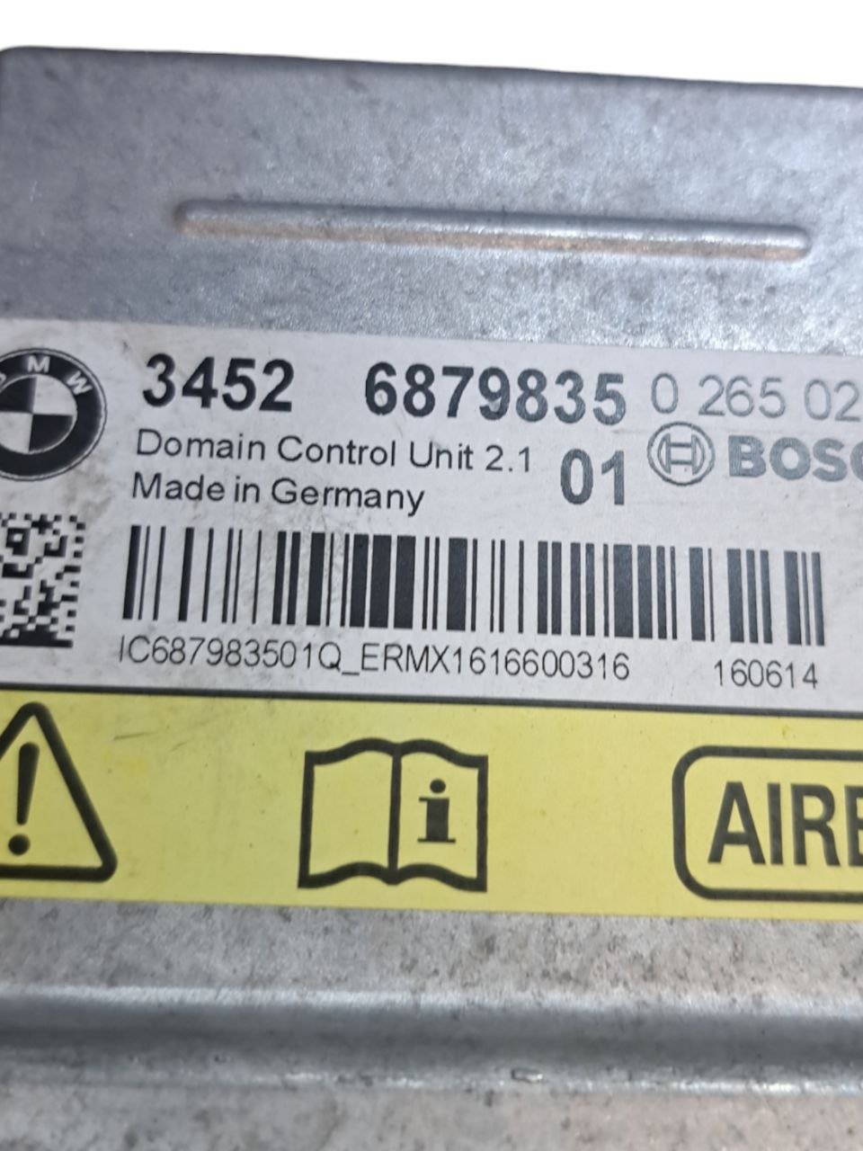Centralina Airbag Bmw Serie 1 F20 (2011 - 2019) COD:34526879835 - 0265020825 - F&P CRASH SRLS - Ricambi Usati
