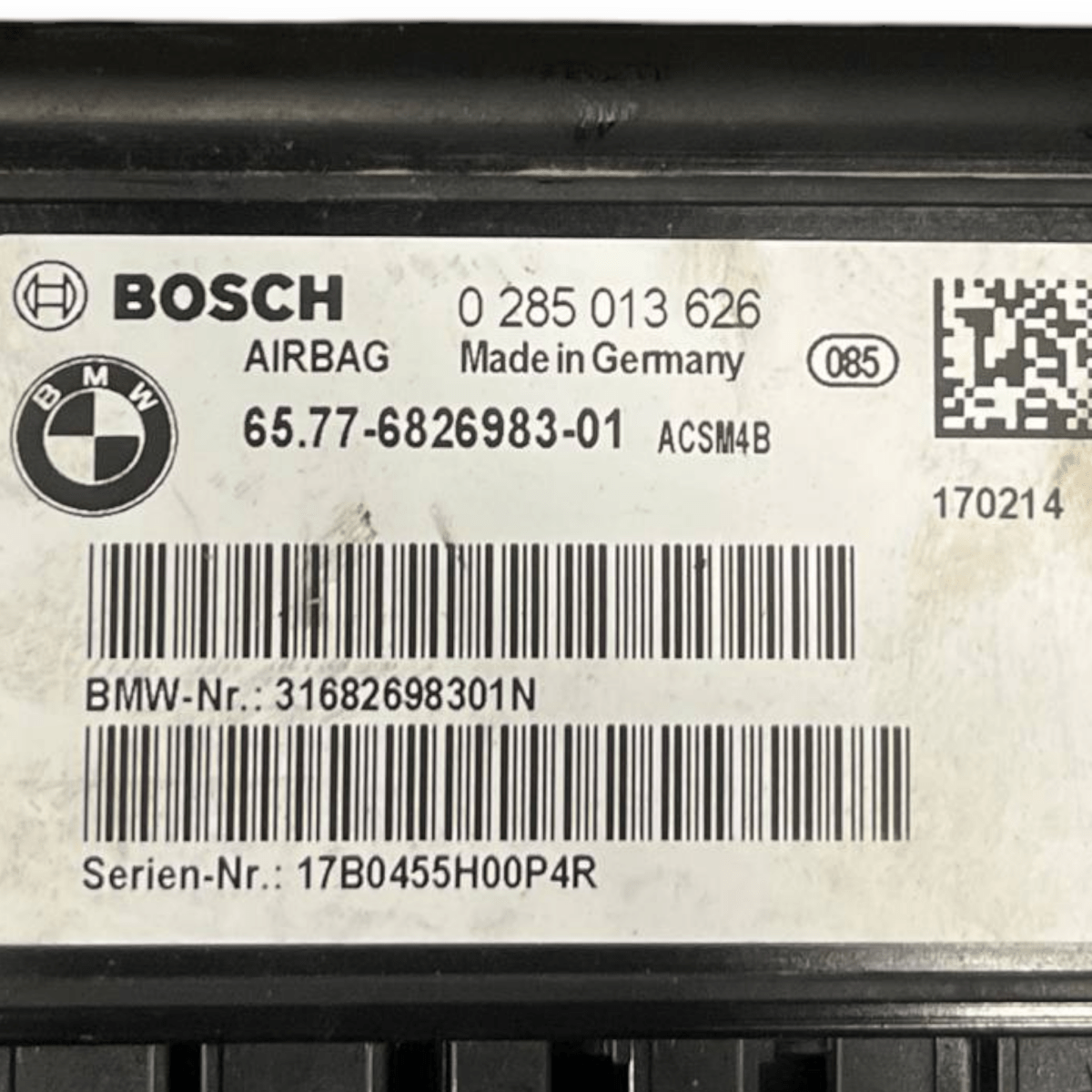 Centralina Airbag Bmw Serie 1 F20 (2011 al 2019) cod: 95441 - 26FA5 - F&P CRASH SRLS - Ricambi Usati