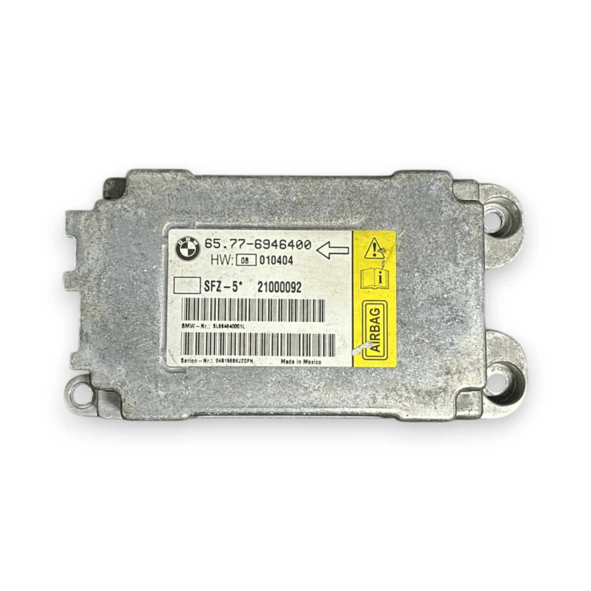 Centralina airbag bmw serie 5 e60 cod:65.77 - 6946400 (2003 - 2010) - F&amp;P CRASH SRL - Ricambi Usati