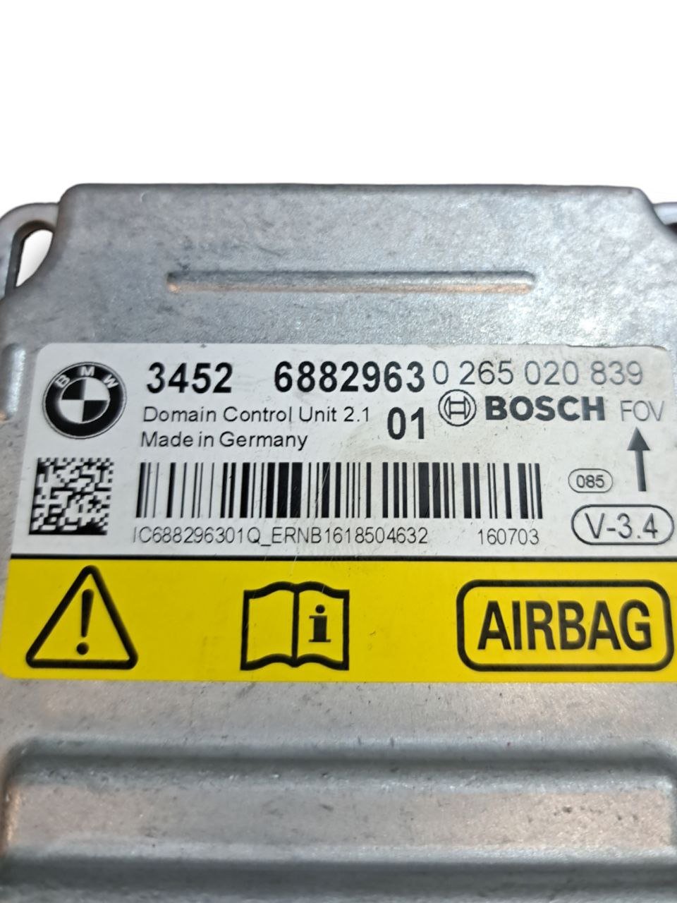 Centralina airbag Bmw serie 5 F11 (2010 - 2017) COD:34526882963 - F&P CRASH SRLS - Ricambi Usati