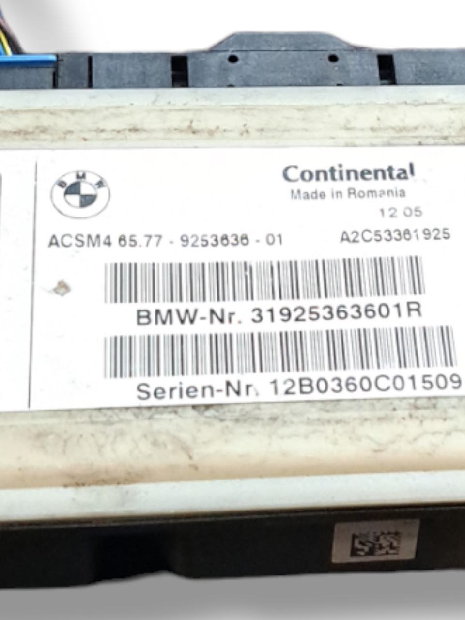 Centralina Airbag Bmw X3 F25 (2011) COD:9253636 - F&P CRASH SRLS - Ricambi Usati