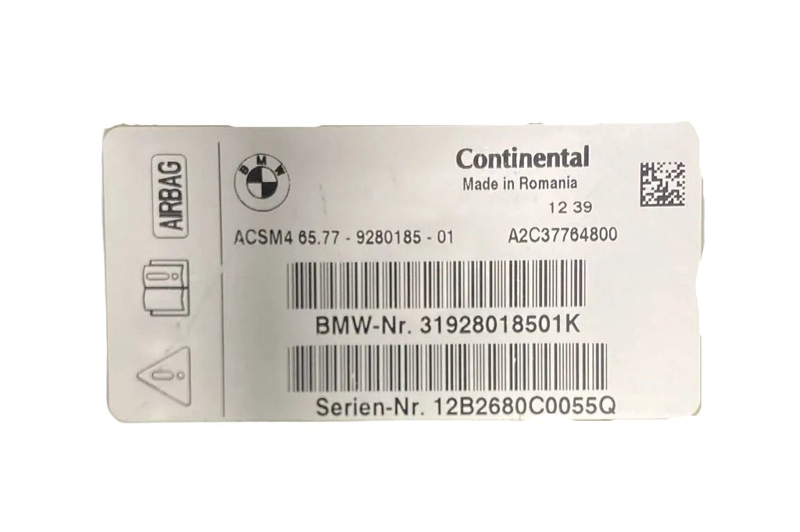 Centralina airbag bmw x3 f25 cod . a2c37764800 (2010 > 2017) - F&P CRASH SRL - Ricambi Usati