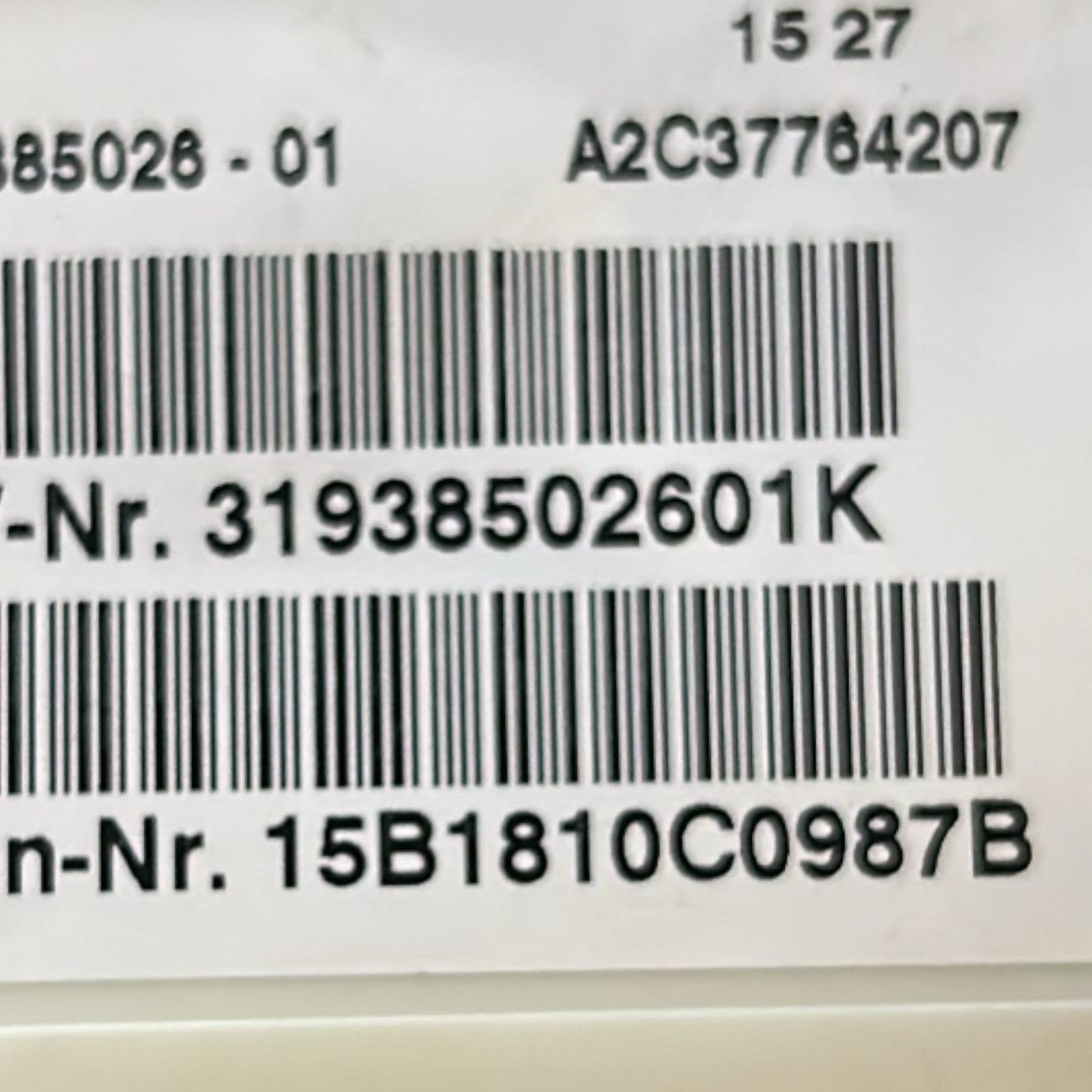 Centralina AirBag BMW X5 (F15) cod.31938502601K (2013 > 2018) - F&P CRASH SRLS - Ricambi Usati