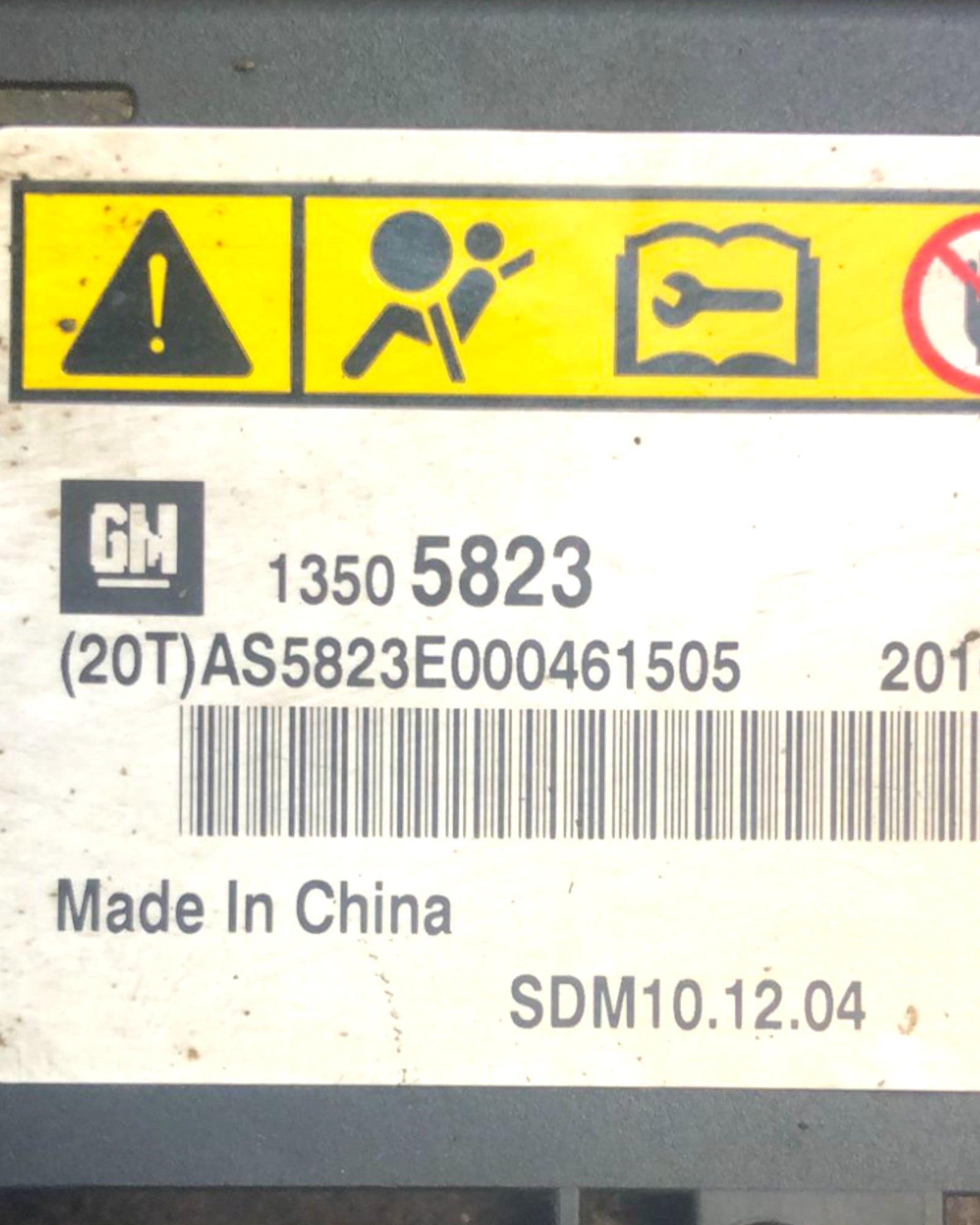 Centralina Airbag Chevrolet Cruze (2009 > 2023) cod:13505823 - F&P CRASH SRLS - Ricambi Usati