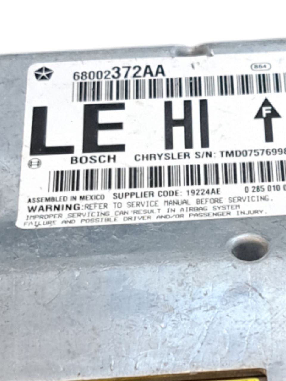 Centralina Airbag Chrysler 300 C (2006) COD:68002372AA - F&P CRASH SRLS - Ricambi Usati