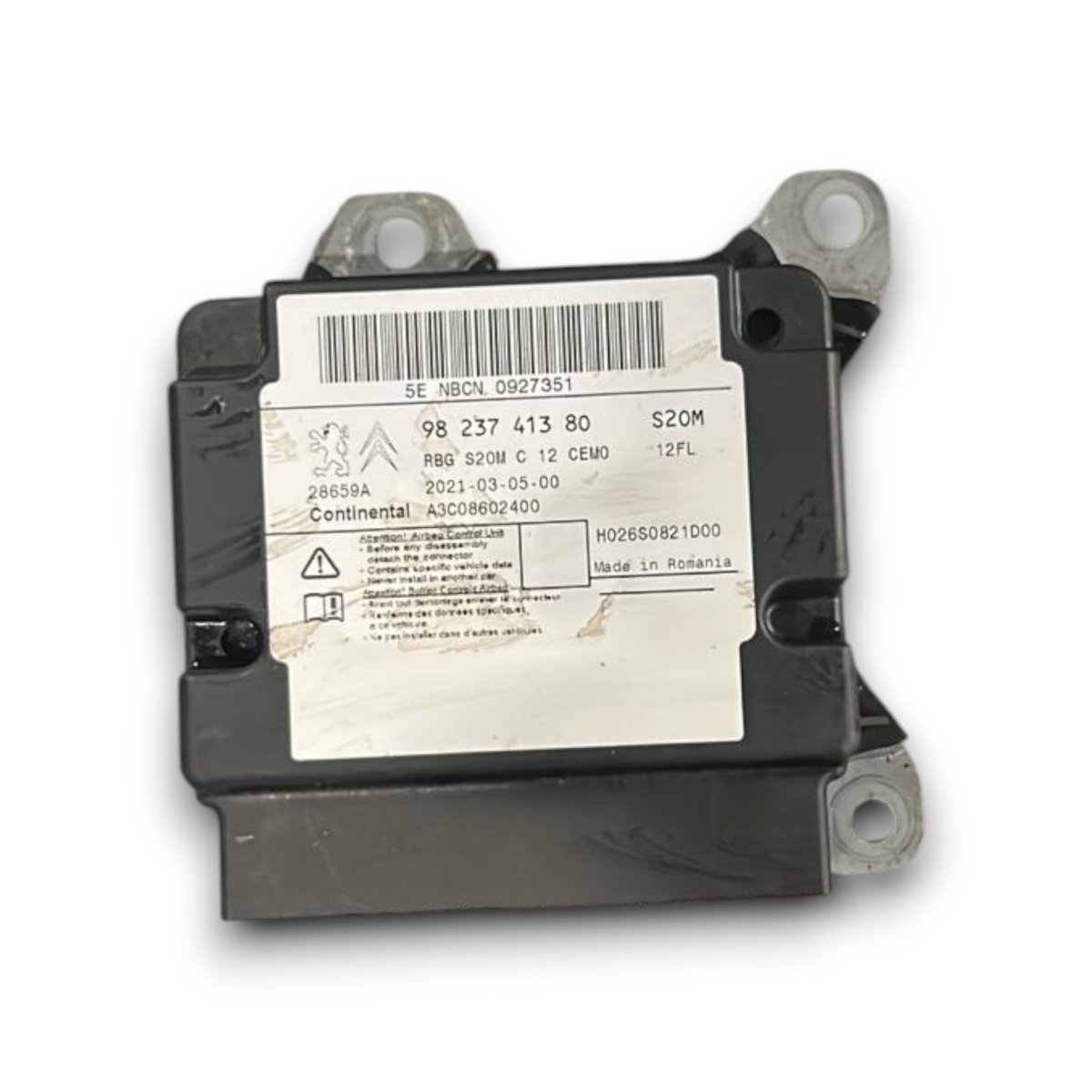 Centralina airbag Citroen C3 9823741380 (2016 > 2023) - F&P CRASH SRL - Ricambi Usati