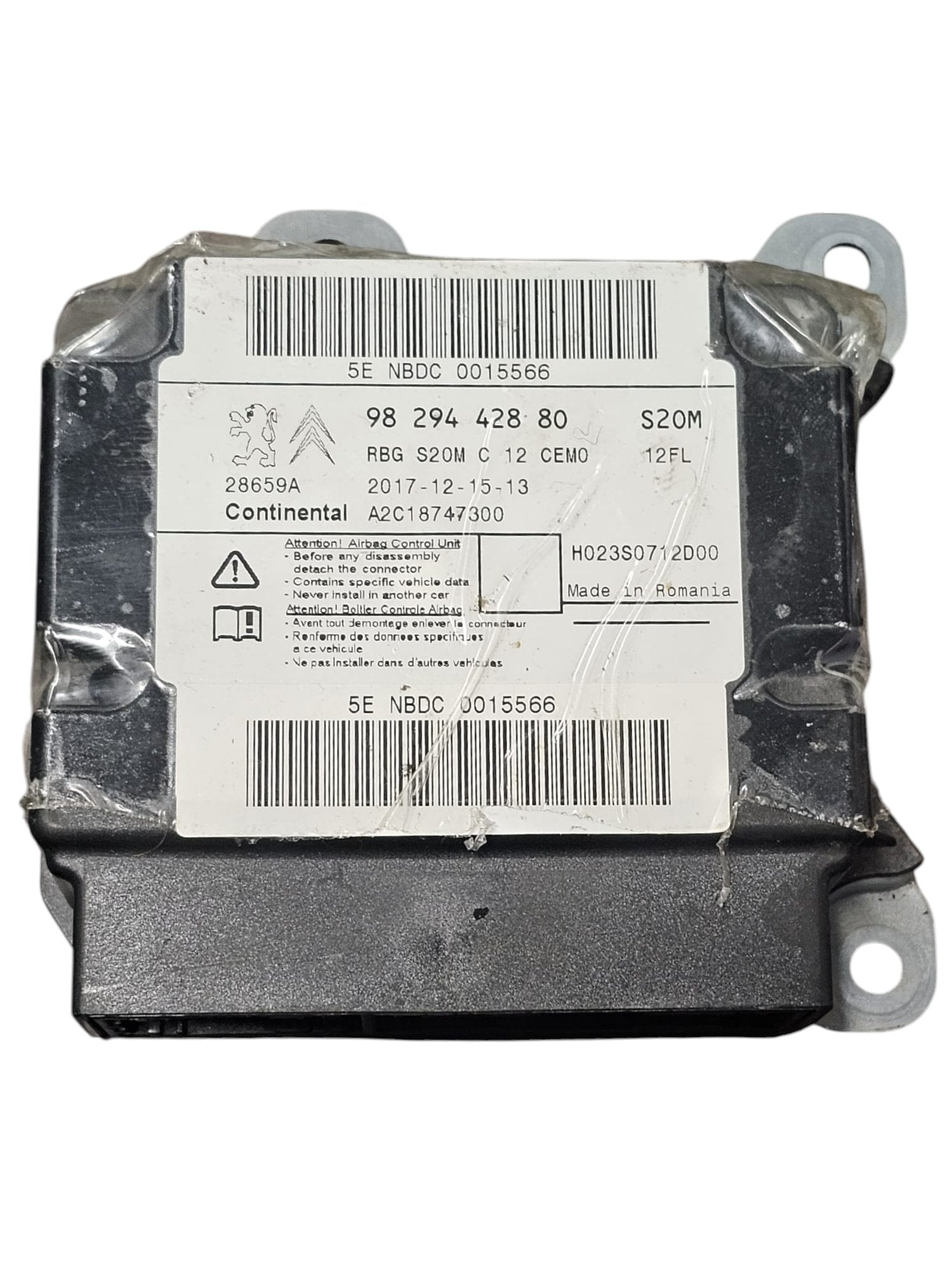 Centralina Airbag Citroen C3 Cod:9829442880 (2016 - 2023) - F&P CRASH SRLS - Ricambi Usati