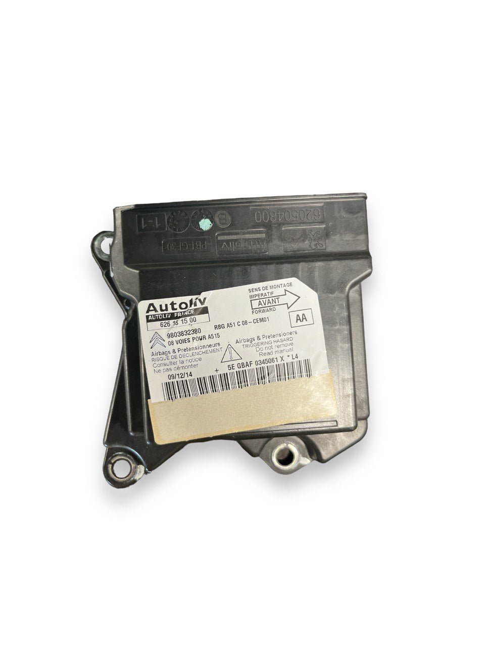 Centralina Airbag Citroen C3 / DS3 (2009 - 2016) cod.9803832380 - F&P CRASH SRLS - Ricambi Usati