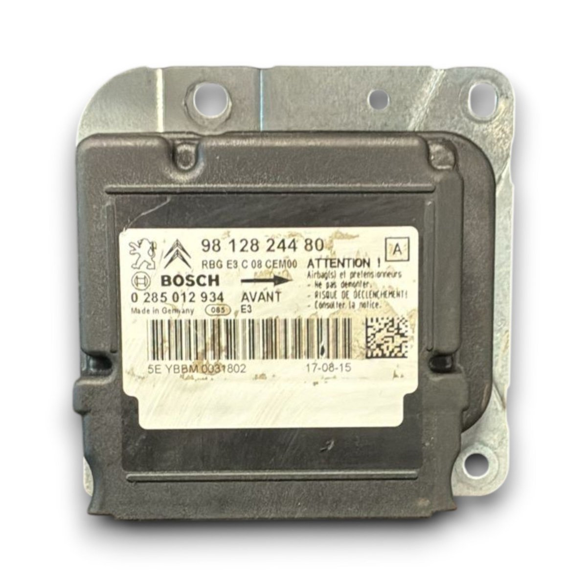 Centralina airbag Citroen c4 cactus cod . 9812824480 (2014 > 2024) - F&amp;P CRASH SRL - Ricambi Usati