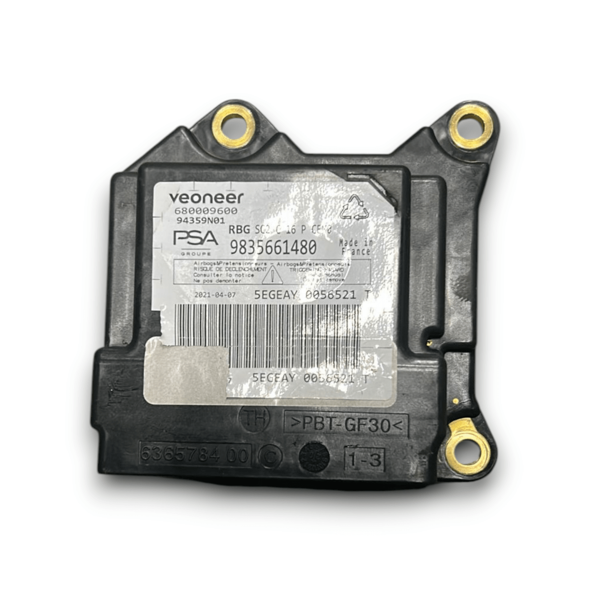 Centralina airbag citroen c4 cod:9835661480 (2020 >) - F&amp;P CRASH SRL - Ricambi Usati