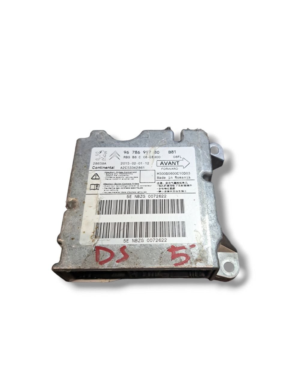 Centralina airbag Citroen Ds5 (2011 - 2015) COD:9678691780 - F&P CRASH SRLS - Ricambi Usati