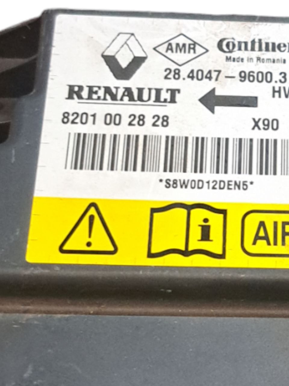 Centralina airbag Dacia Sandero (2008 - 2012) COD:8201002828 - F&P CRASH SRLS - Ricambi Usati