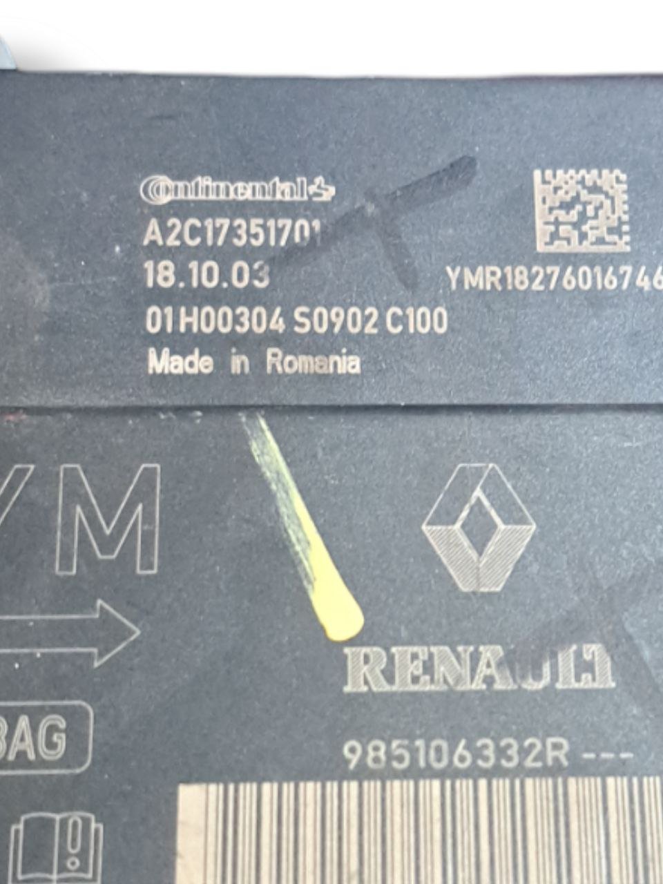 Centralina airbag Dacia Sandero (2012>) COD:985106332R - F&P CRASH SRLS - Ricambi Usati