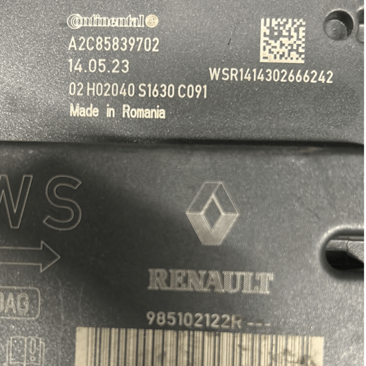 Centralina Airbag Dacia Sandero cod:A2C85839702 (2012 > 2020) - F&P CRASH SRLS - Ricambi Usati