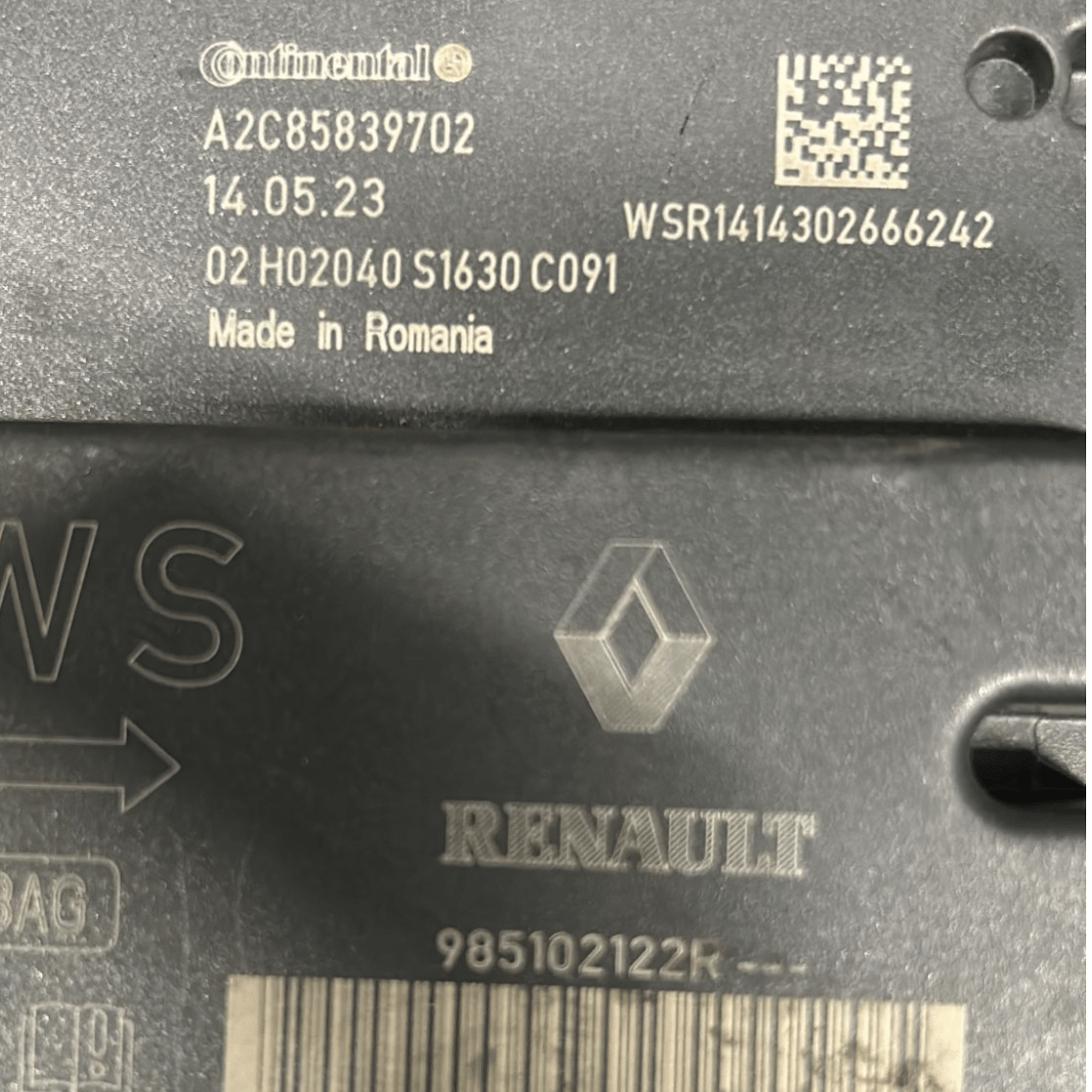 Centralina Airbag Dacia Sandero cod:A2C85839702 (2012 > 2020) - F&P CRASH SRLS - Ricambi Usati
