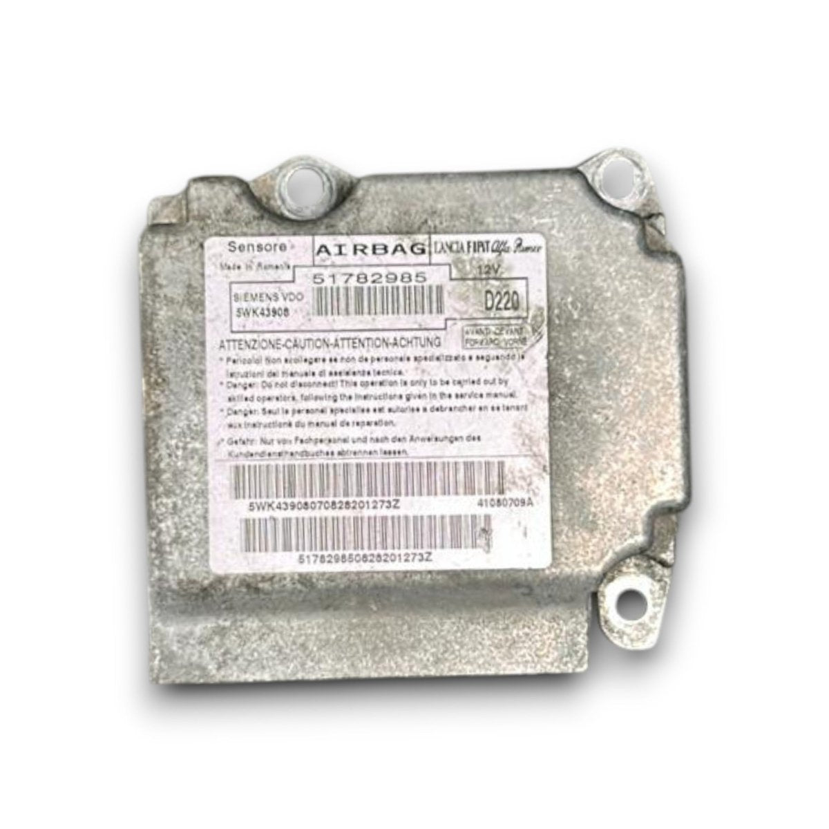 Centralina airbag Fiat 500 51782985 (2015 > ) - F&amp;P CRASH SRL - Ricambi Usati