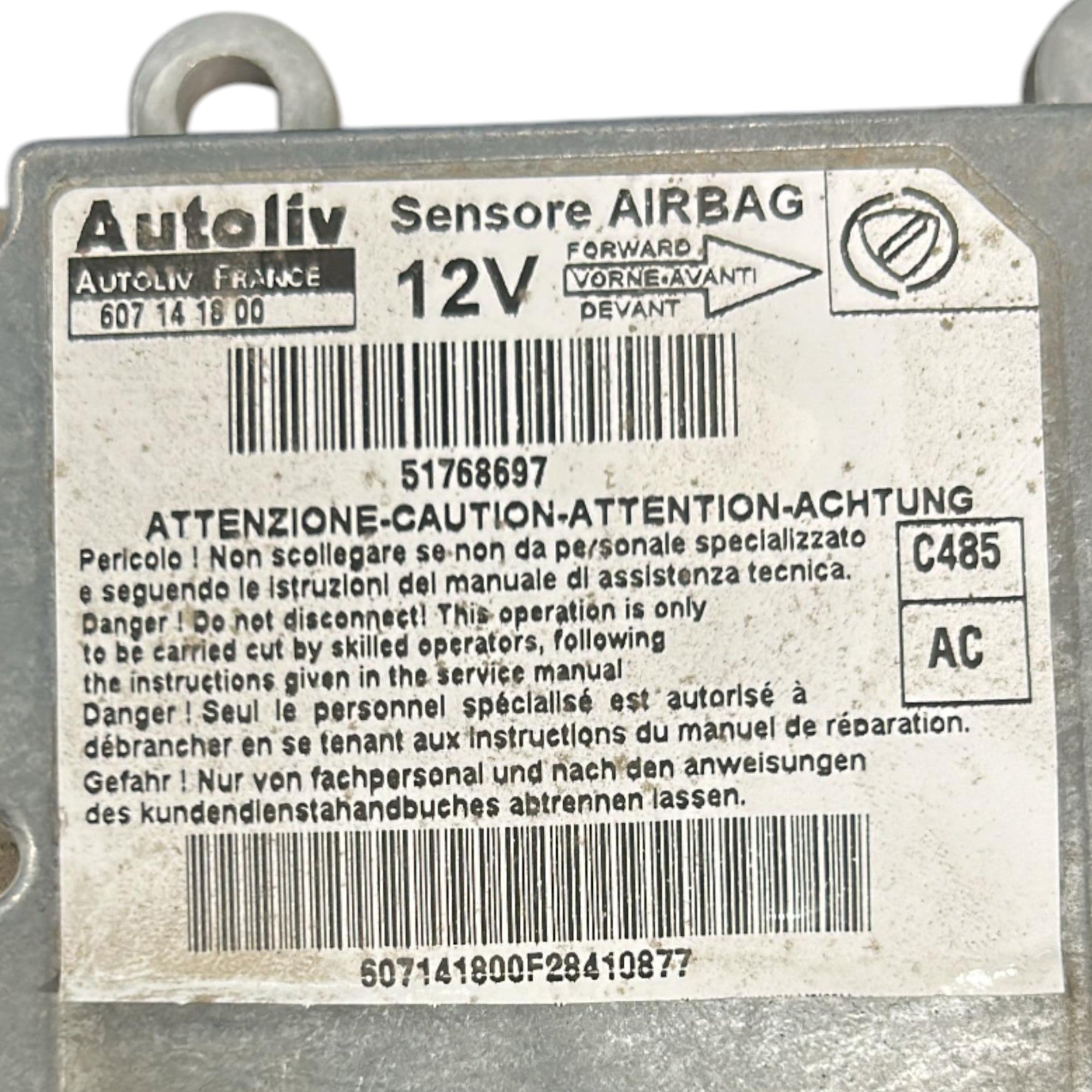 Centralina AIRbag Fiat Doblo cod.51768697 (2000 > 2009) - F&P CRASH SRLS - Ricambi Usati