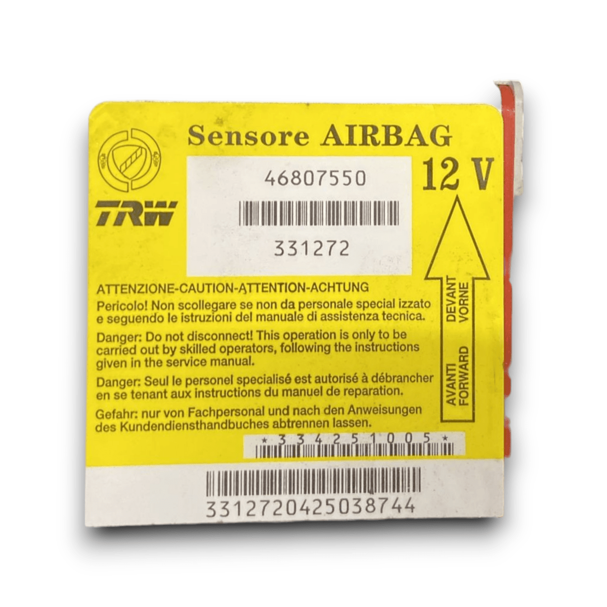 Centralina airbag fiat panda 169 cod . 46807550 (2003 > 2012) - F&P CRASH SRL - Ricambi Usati