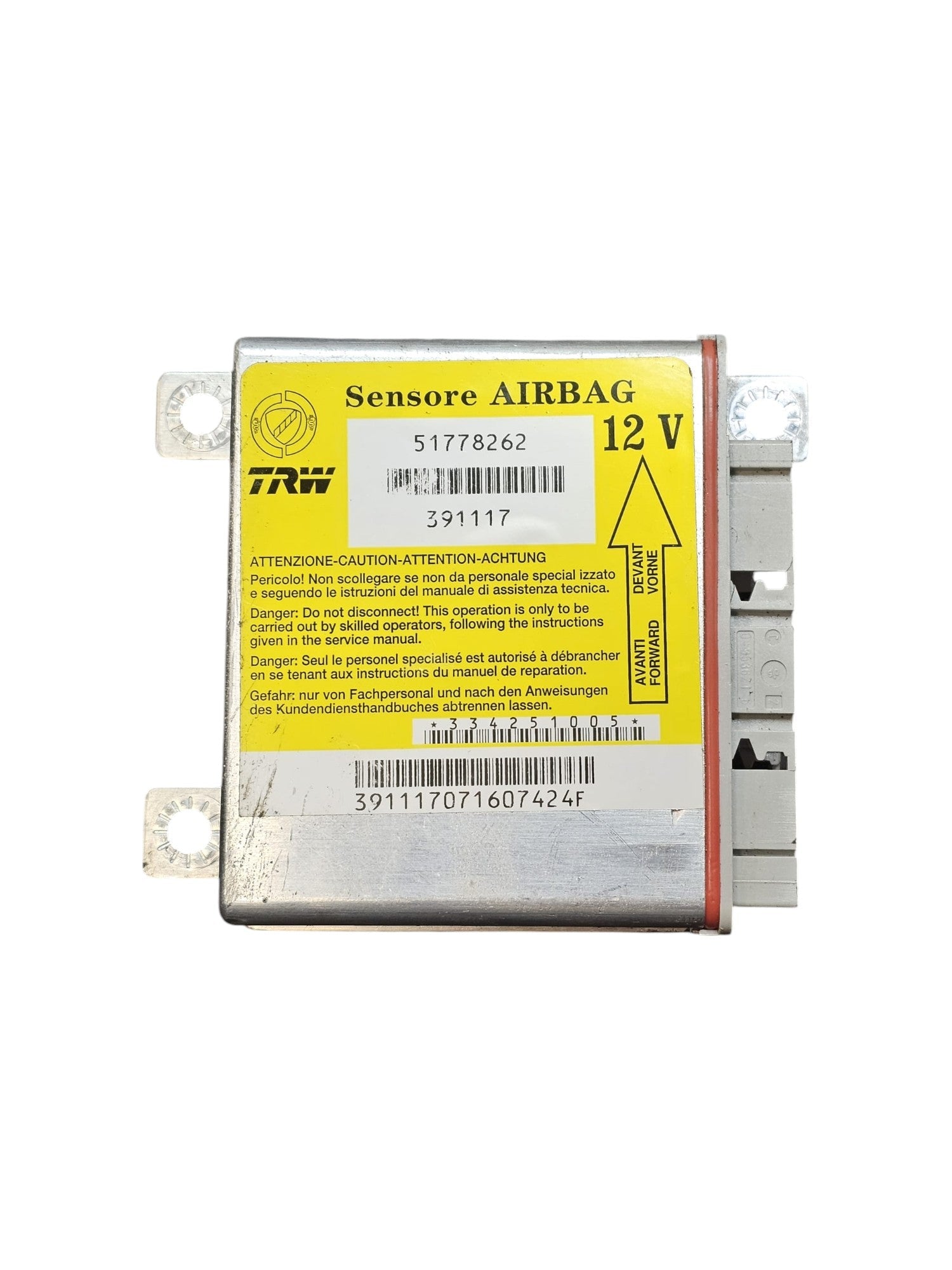 Centralina Airbag Fiat Panda 169 Cod:51778262 (2003 - 2012) - F&P CRASH SRLS - Ricambi Usati
