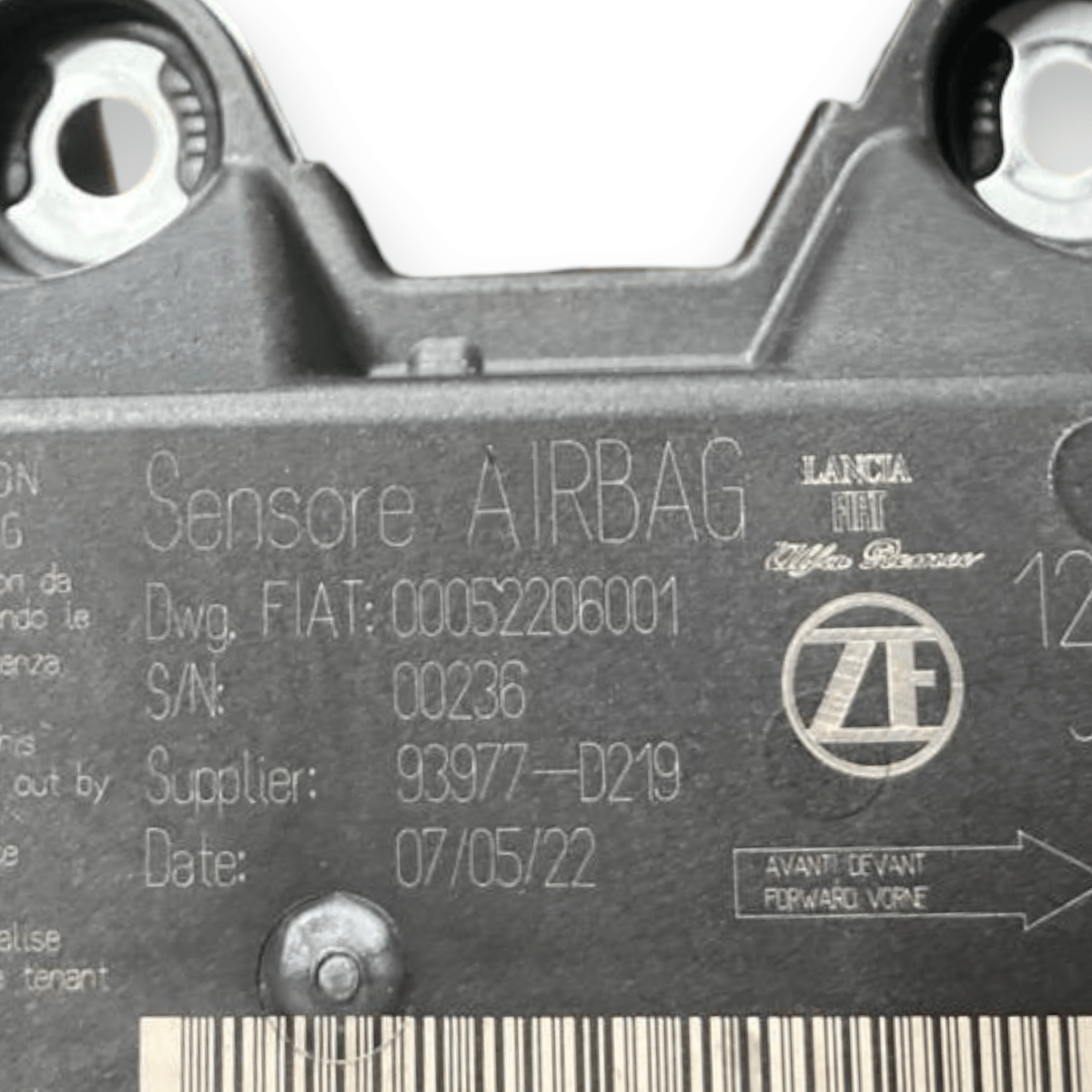 Centralina Airbag Fiat Panda 319 (2012 - ) cod: 00052206001 - F&P CRASH SRLS - Ricambi Usati