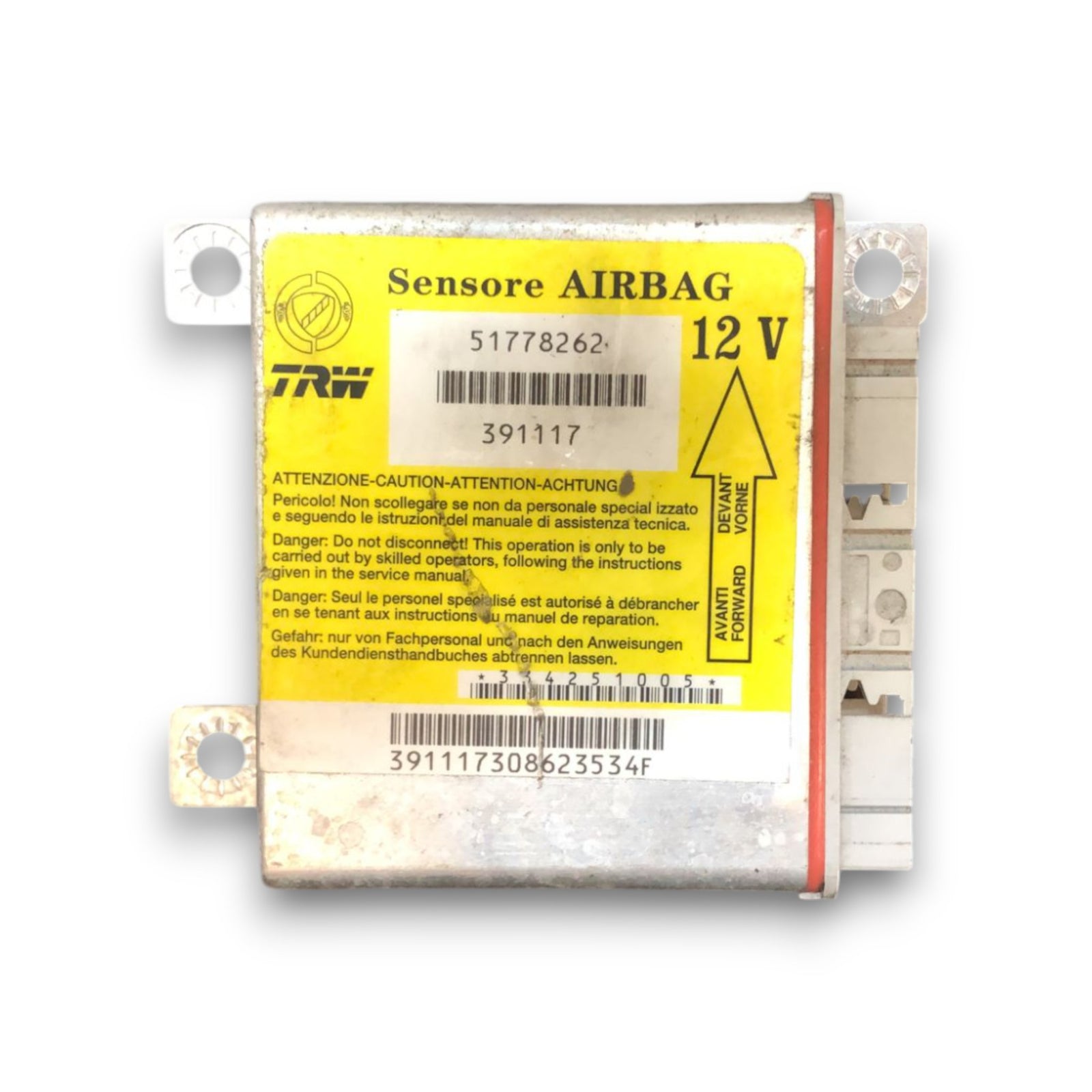 Centralina Airbag Fiat Panda II 169 (2003 > 2012) cod:51778262 - F&P CRASH SRLS - Ricambi Usati