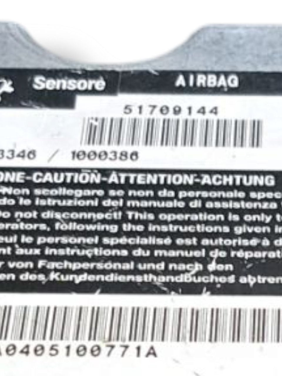 Centralina Airbag Fiat stilo ( 2001 - 2010 ) COD:51709144 - F&P CRASH SRLS - Ricambi Usati