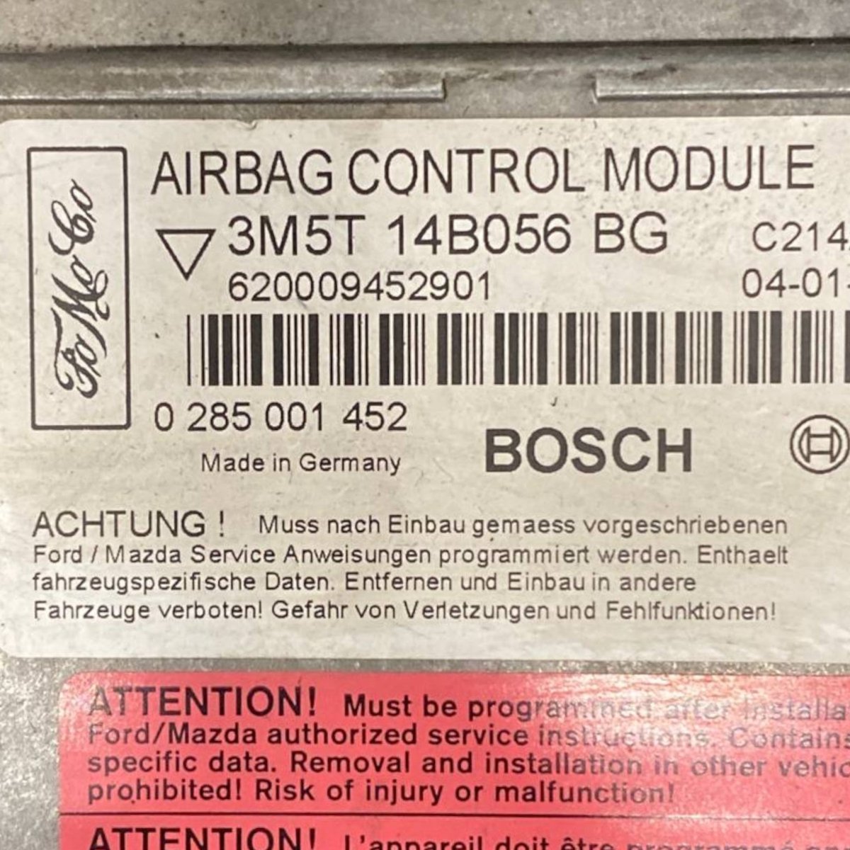 Centralina airbag ford c - max i Cod: 3m5t14b056bg (2003 - 2010) - F&P CRASH SRLS - Ricambi Usati